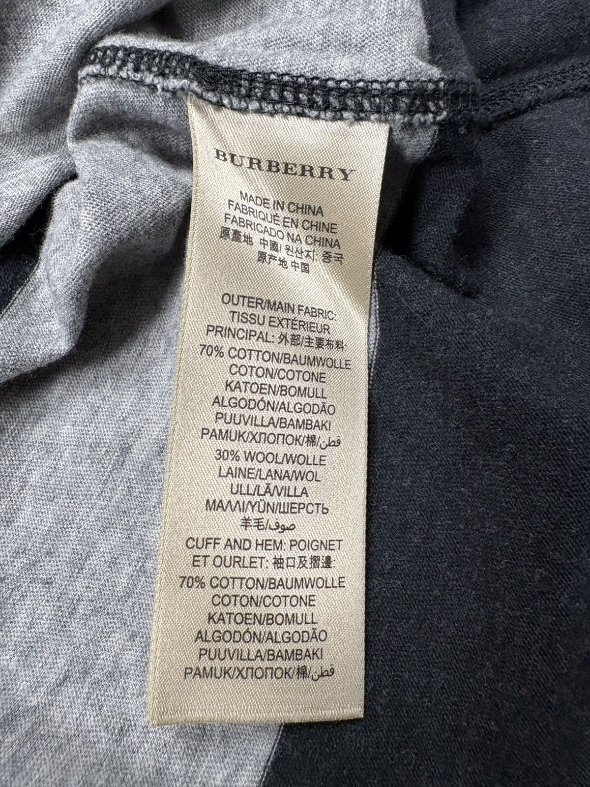 Burberry Burberry Brit Striped V Neck Wool Long Sleeve Top Vintage S Size S / US 4 / IT 40 - 11 Thumbnail