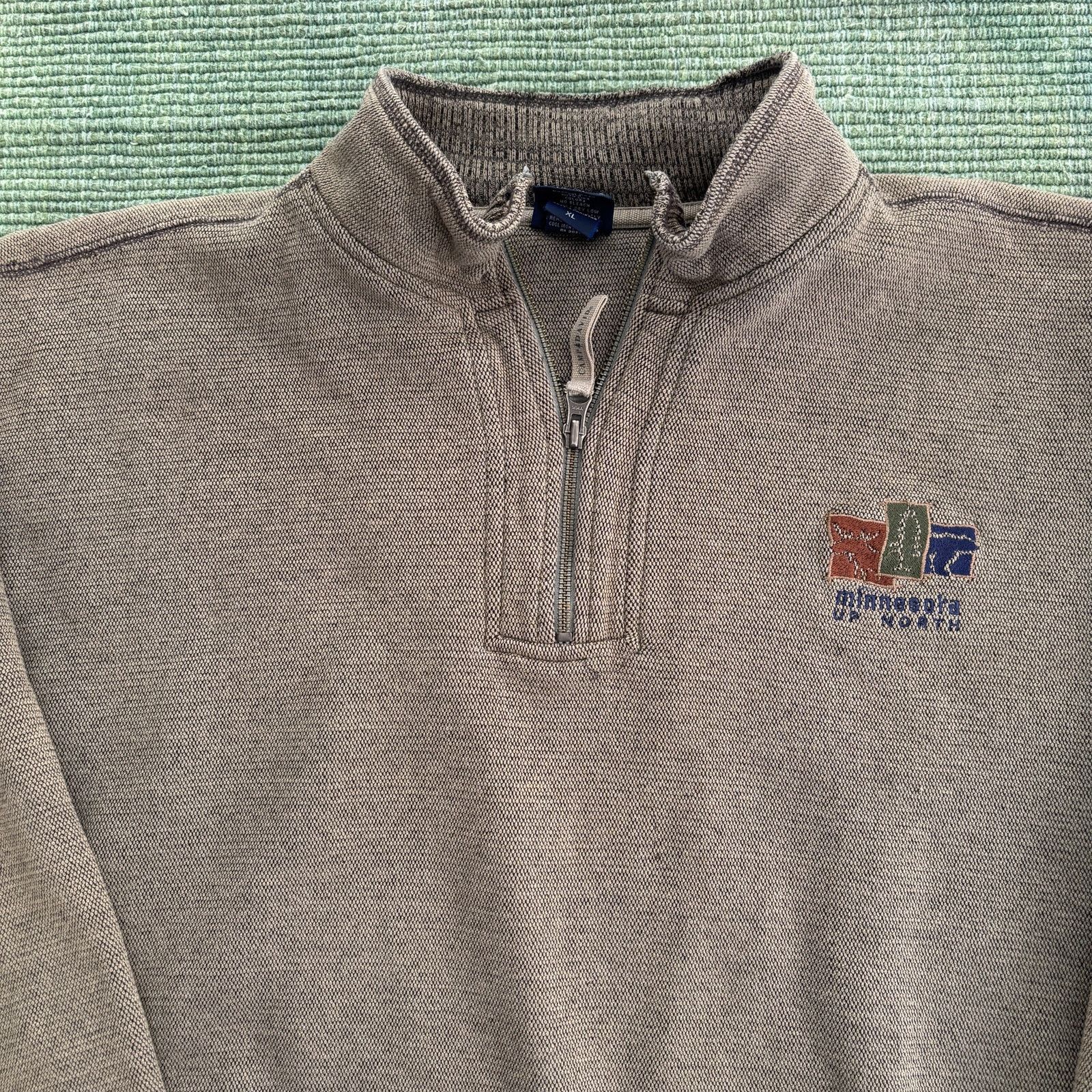 Vintage Vintage minnesota quarterzip thick cotton sweatshirt Size US XL / EU 56 / 4 - 2 Thumbnail