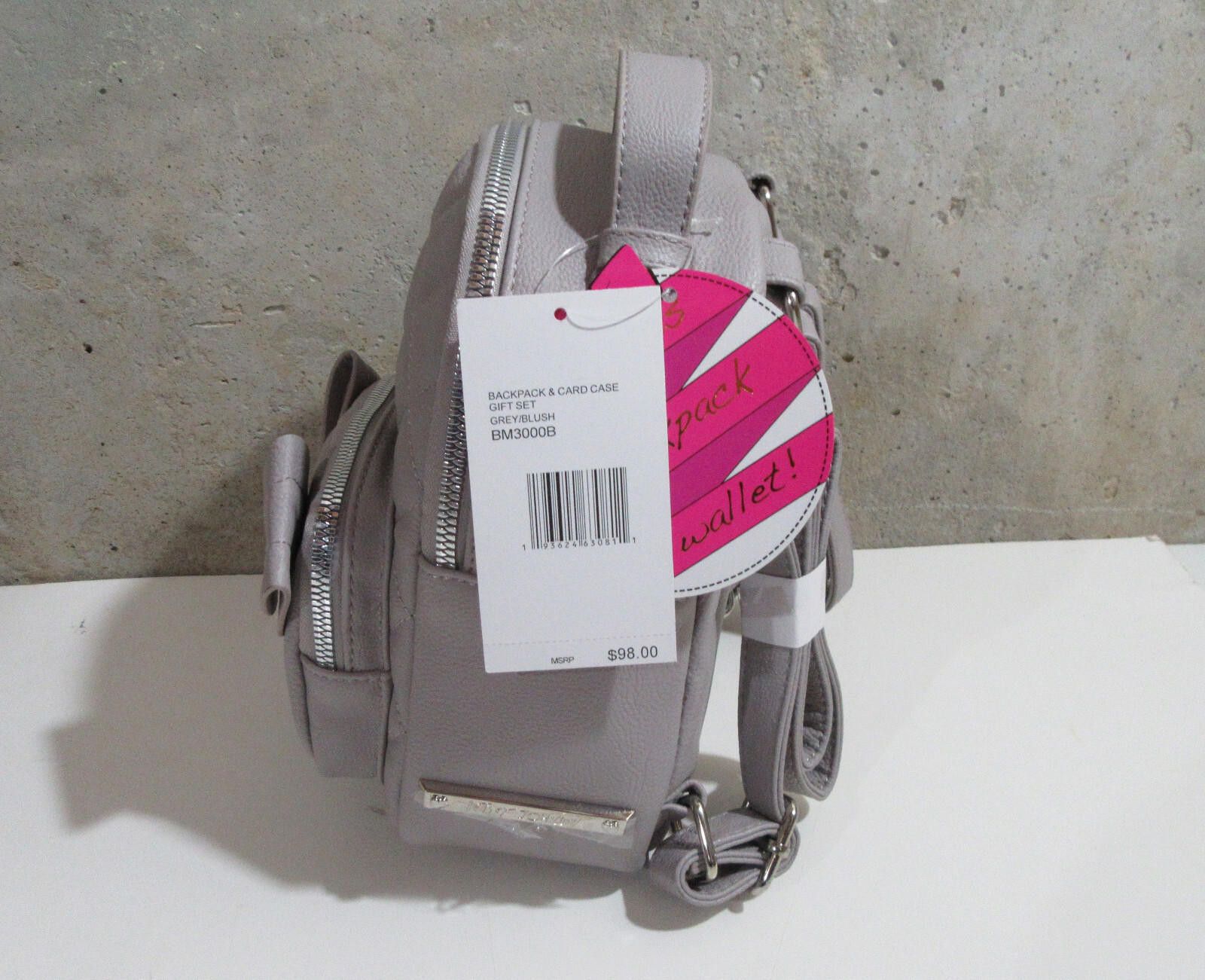 Designer Betsey Johnson Mini Dog Backpack & Key Fob Card Case NWT Size ONE SIZE - 3 Thumbnail