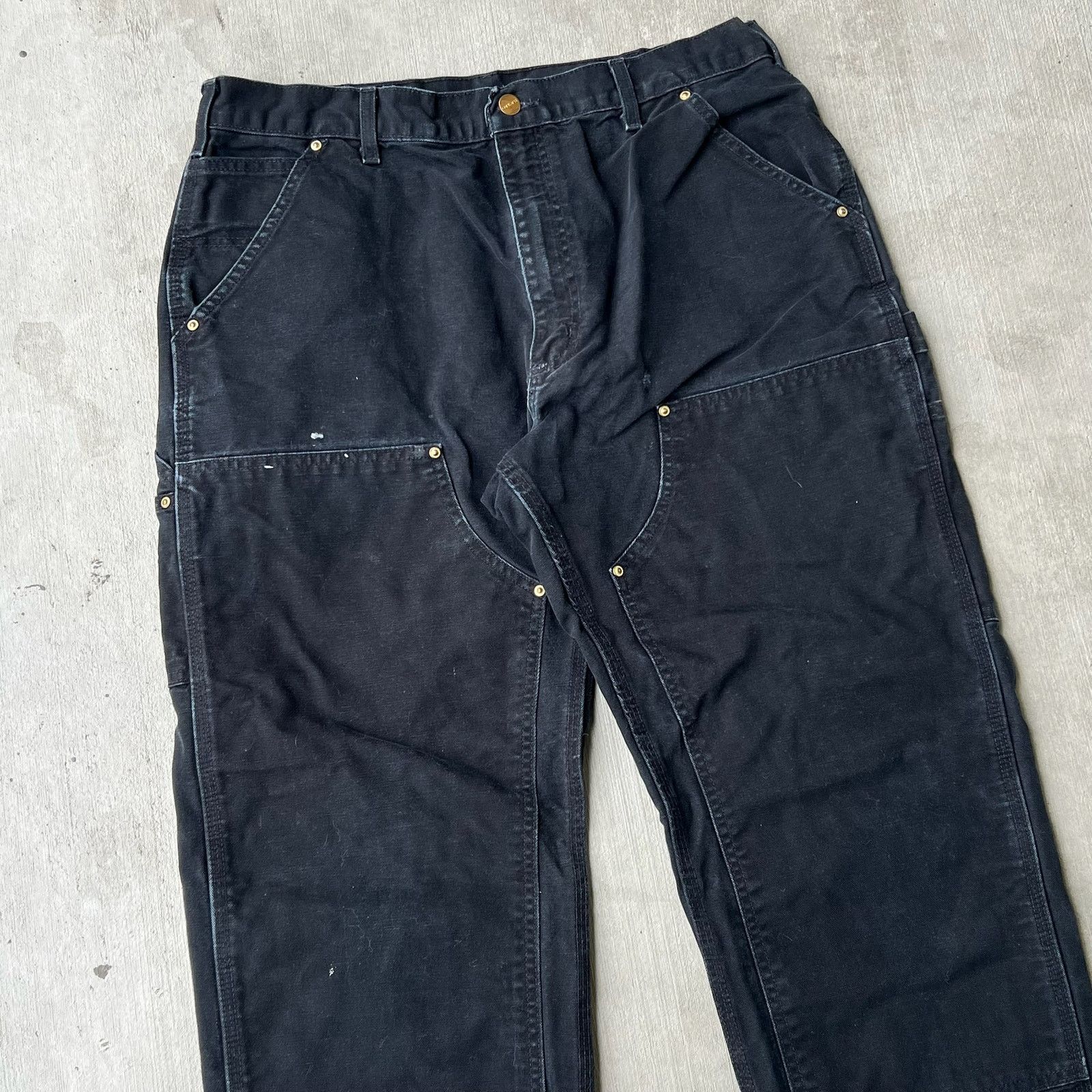 Carhartt × Vintage Carhartt black double knee work wear carpenter pants Size US 34 / EU 50 - 2 Thumbnail