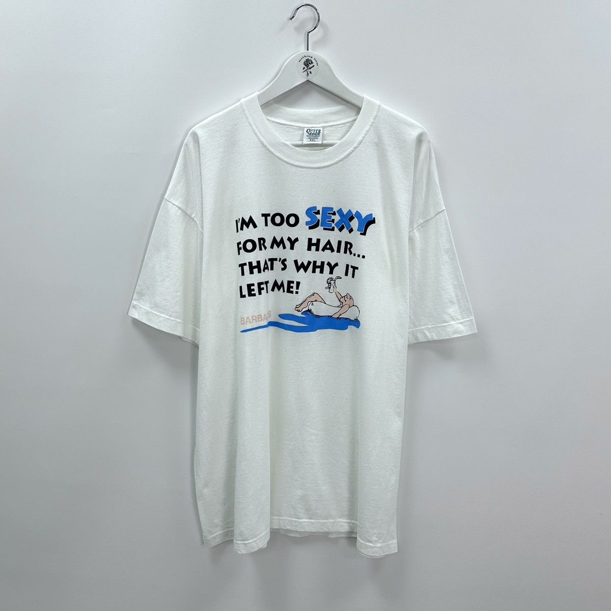 Vintage Vintage 90s I’m too sexy for my hair tee humor bald guy y2k Size US XXL / EU 58 / 5 - 1 Thumbnail