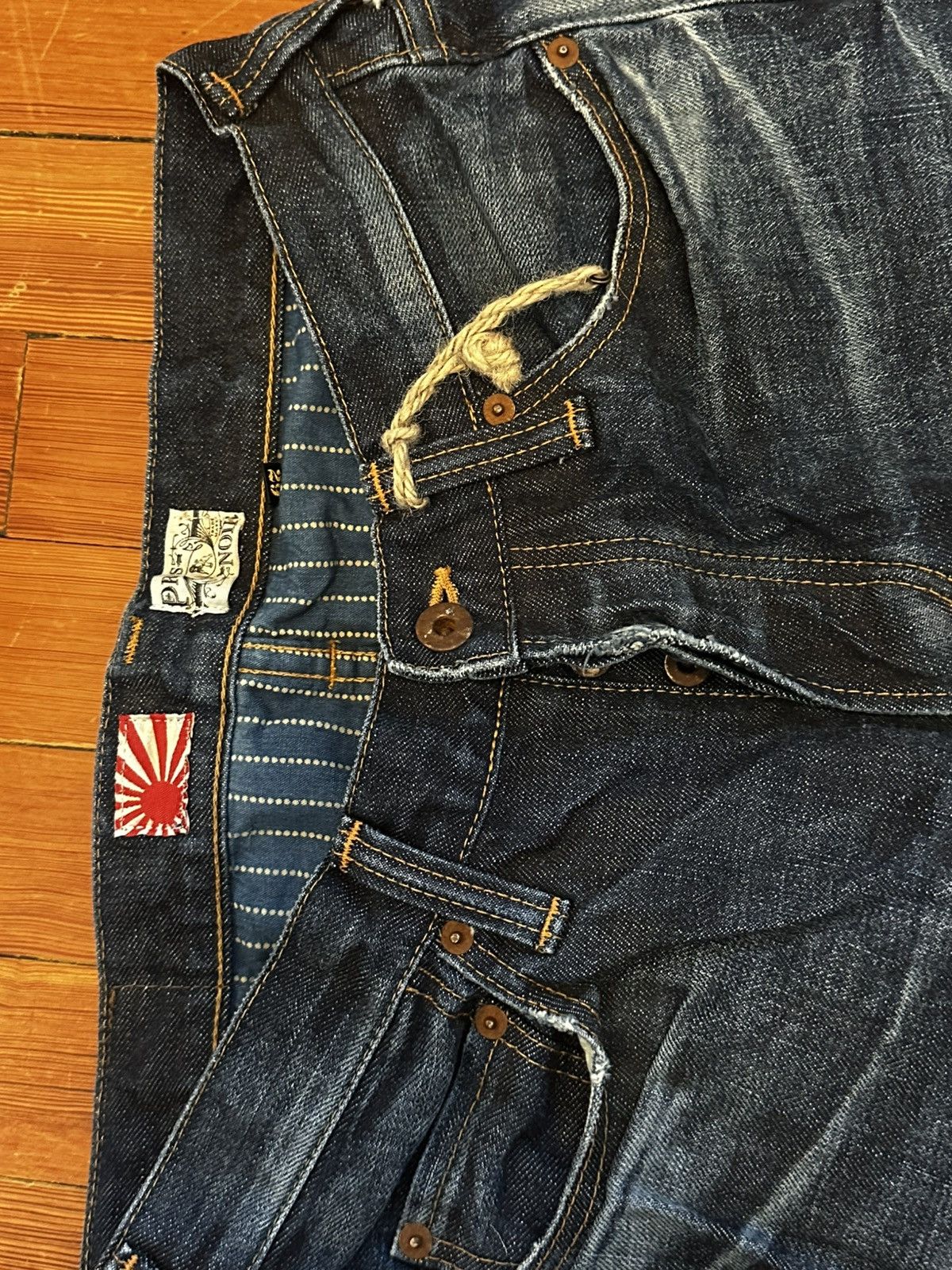 PRPS NOIR Japanese Redlined Selvedge Denim Jeans Wabash RARE