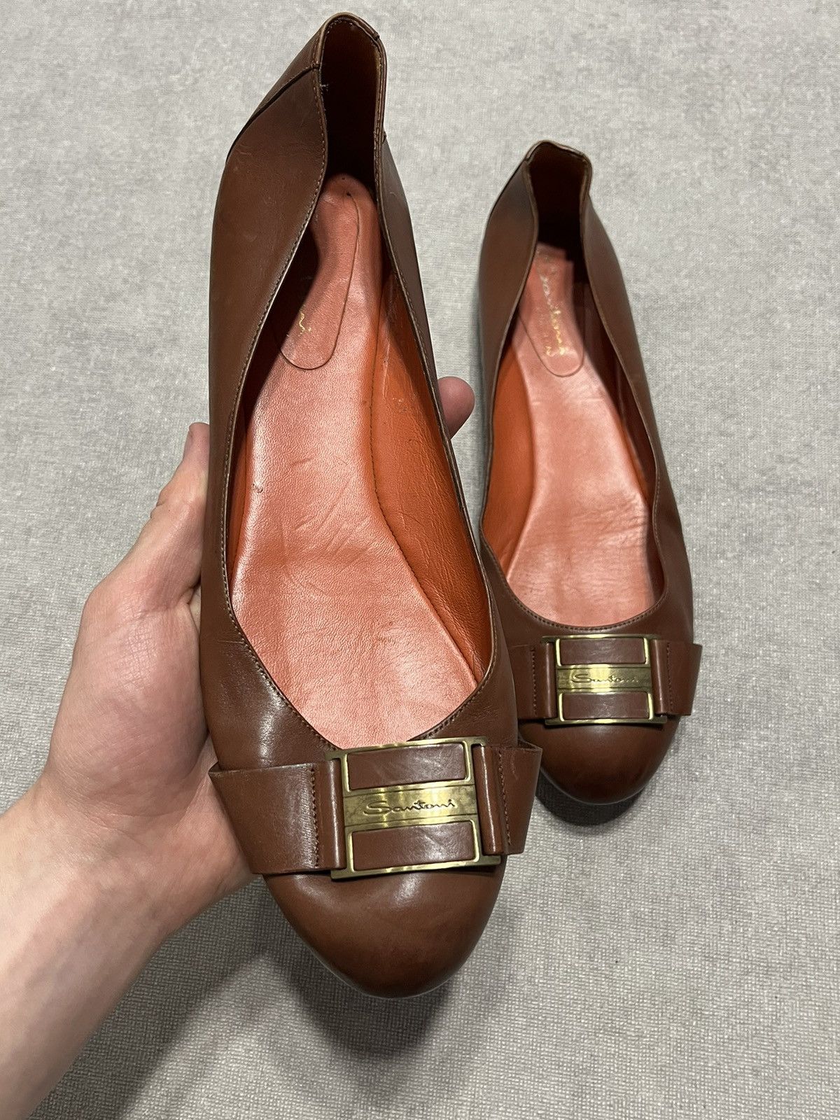 Missoni Santoni Womens Leather ballet flats Shoes Vintage Sz 41 27cm Size US 11 / IT 41 - 1 Thumbnail