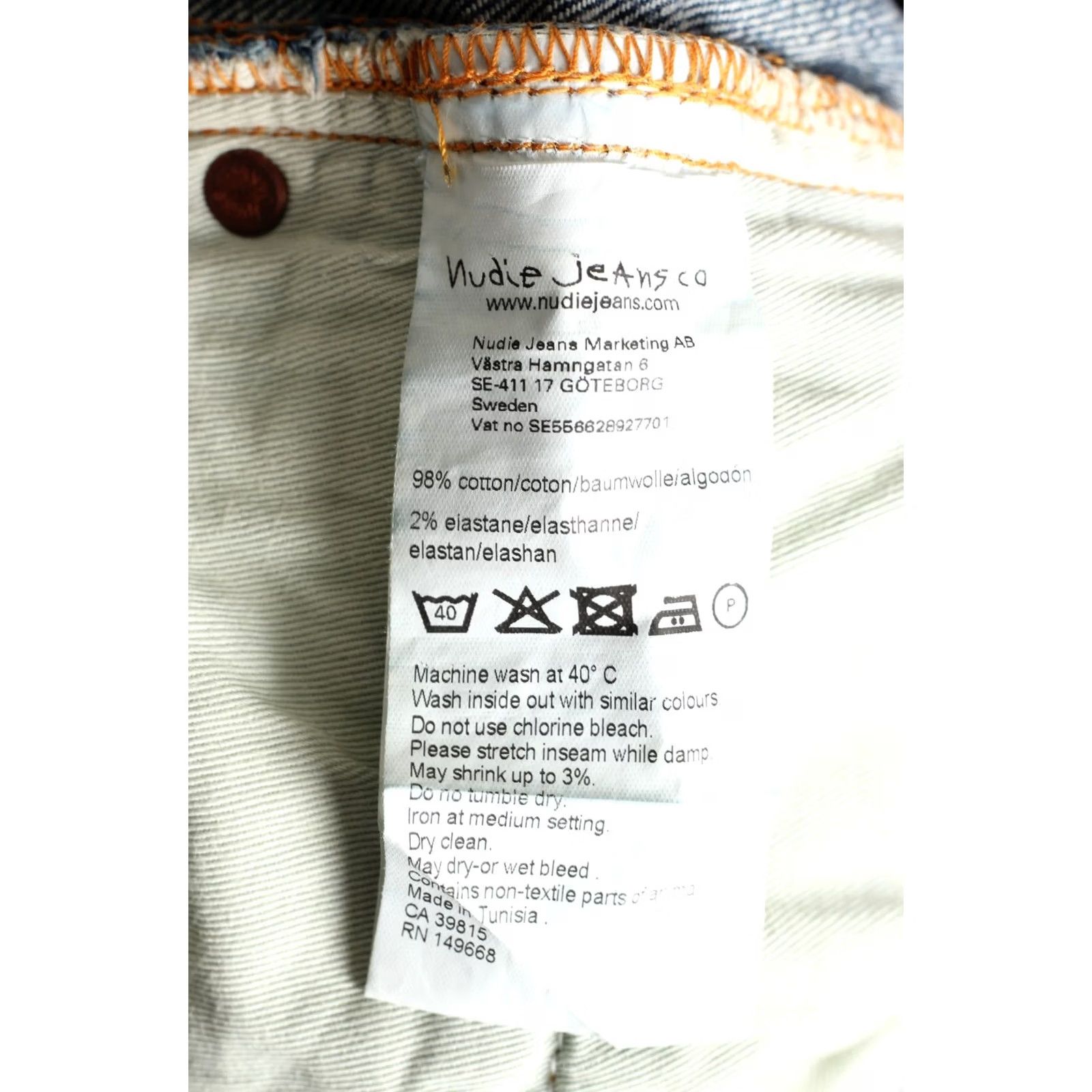 Nudie Jeans NUDIE JEANS Brute Knut Jeans Men Size W28 L30 Dakota Blue DZ7433 Size US 28 / EU 44 - 8 Thumbnail