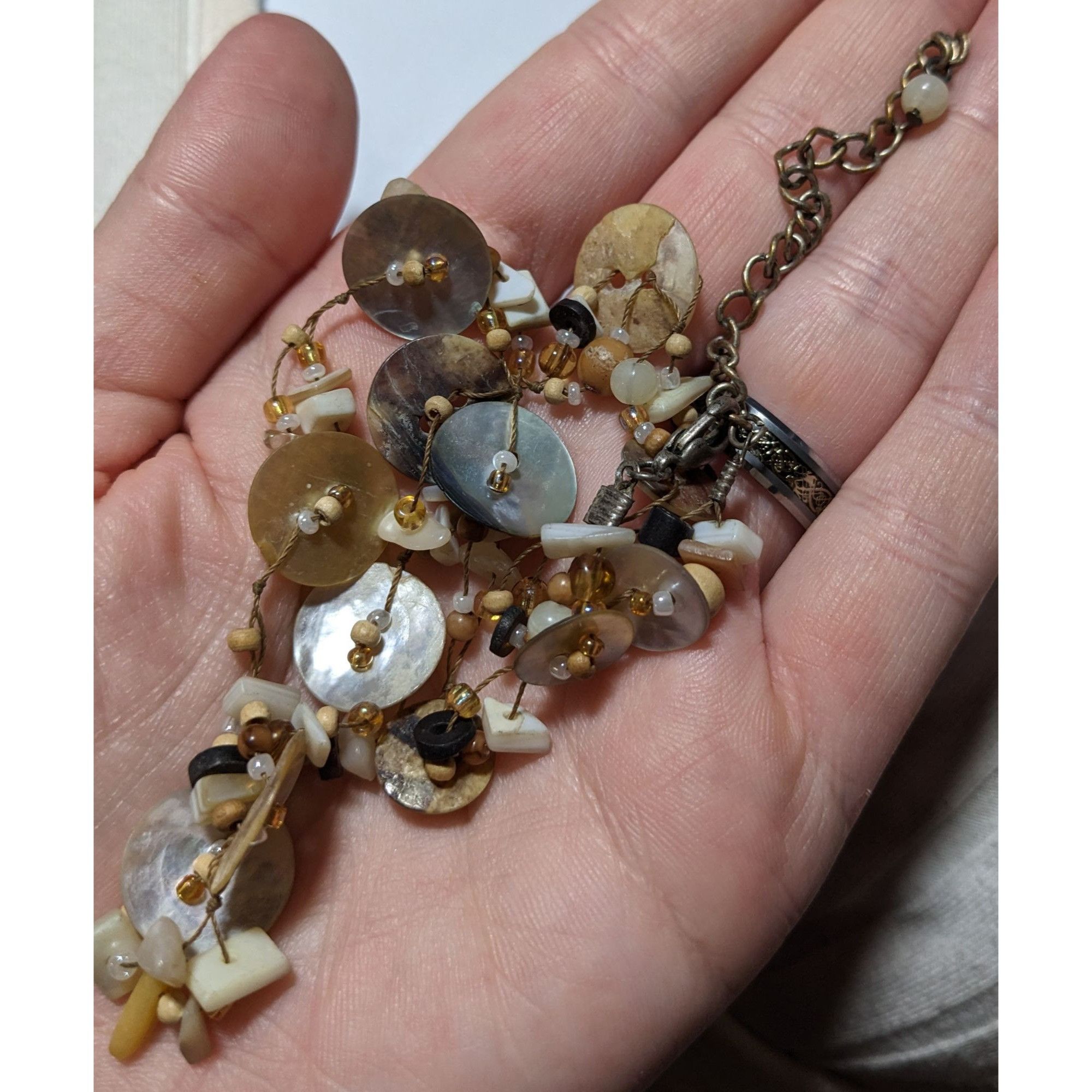 Other Retro Shell Stone And Glass Beaded Necklace Size ONE SIZE - 7 Thumbnail