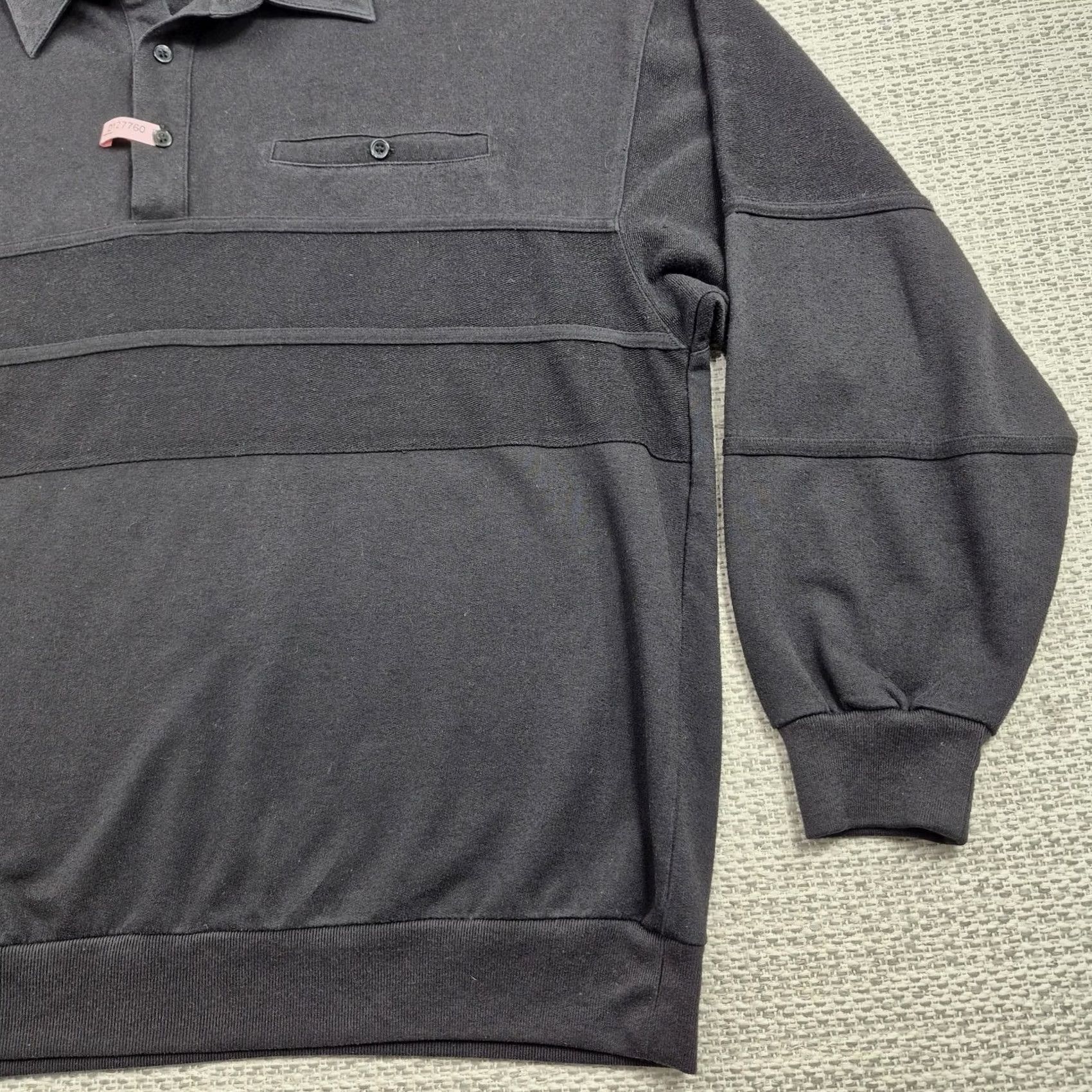 Vintage VINTAGE Classics by Palmland Sweater Polo Shirt Mens XL Gray/Black Knit Pullover Polo Shirt Size US XL / EU 56 / 4 - 2 Thumbnail