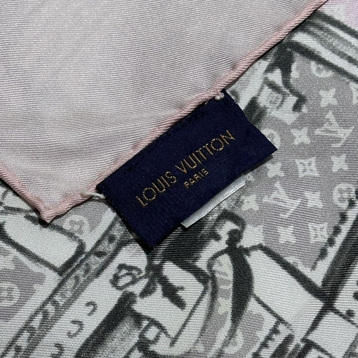 Louis Vuitton LOUIS VUITTON Silk Scarf Trunk Monogram Square - Italy Made Size ONE SIZE - 6 Thumbnail