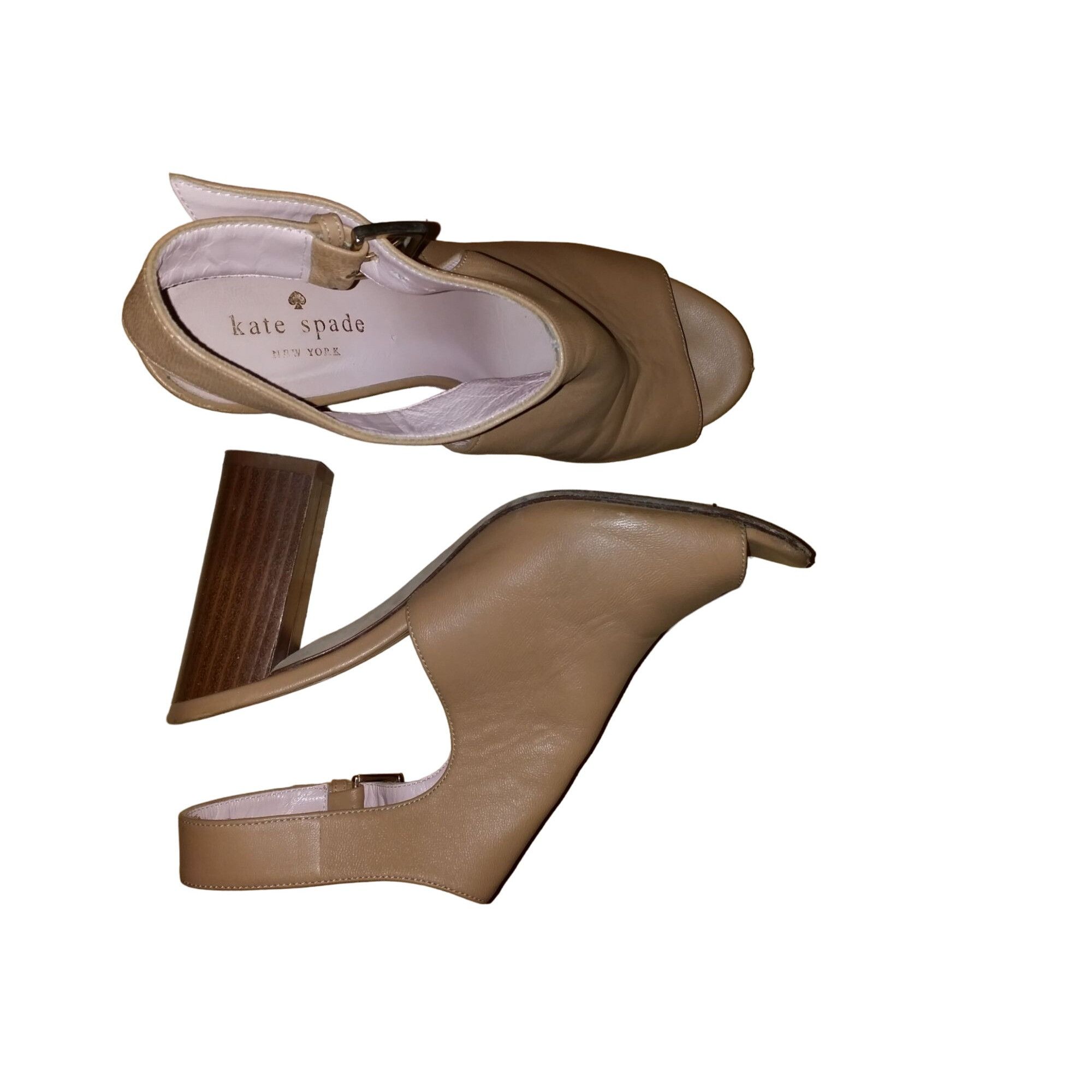 Kate Spade Kate Spade New York Olivia Scalloped Heels Women Sz 7B Nude Size US 7 / IT 37 - 6 Thumbnail