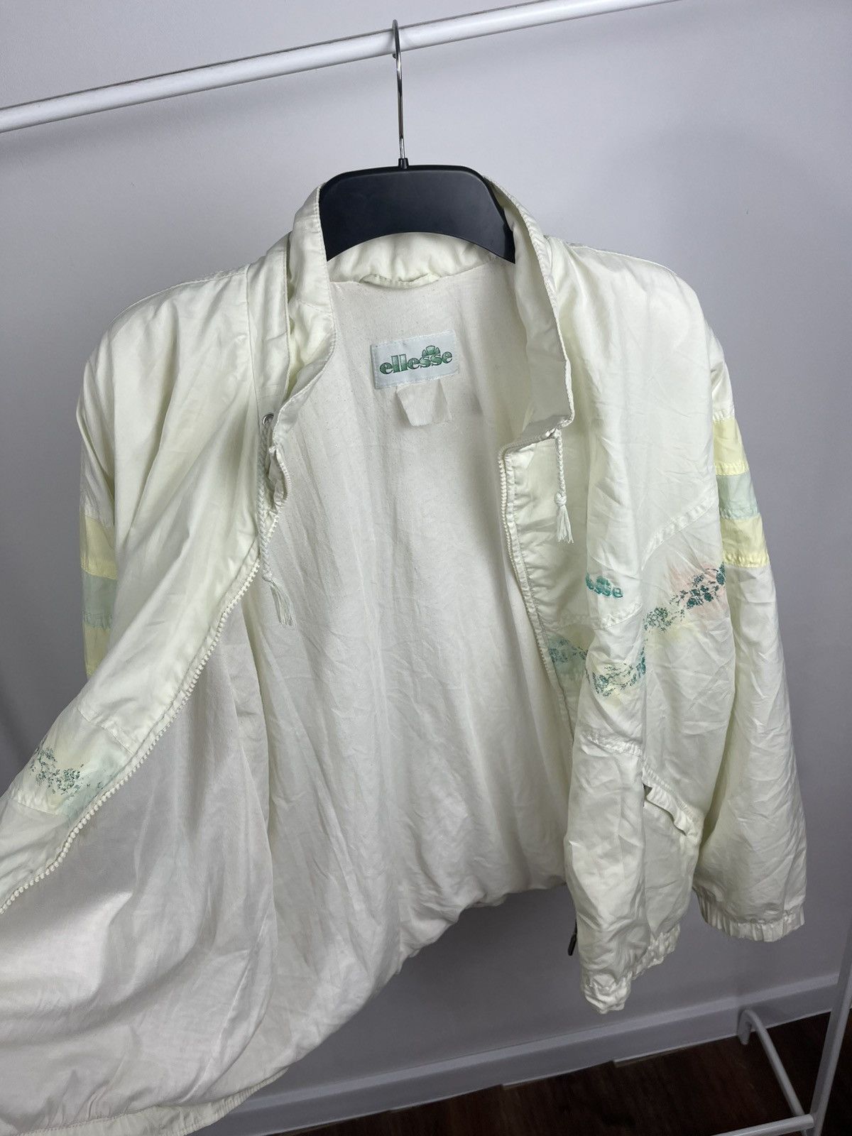 Vintage Ellesse Pastel Windbreaker Jacket 90s Style