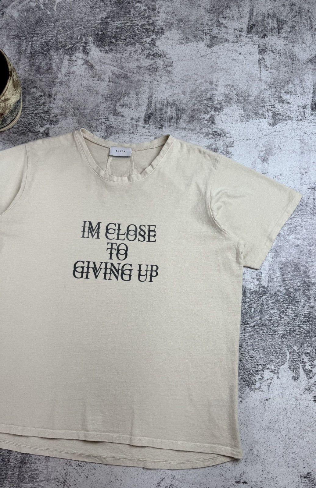 Rhude RHUDE I am Close to Giving Up Rap Hip Hop Jersey T Shirt Tee Size US M / EU 48-50 / 2 - 6 Thumbnail