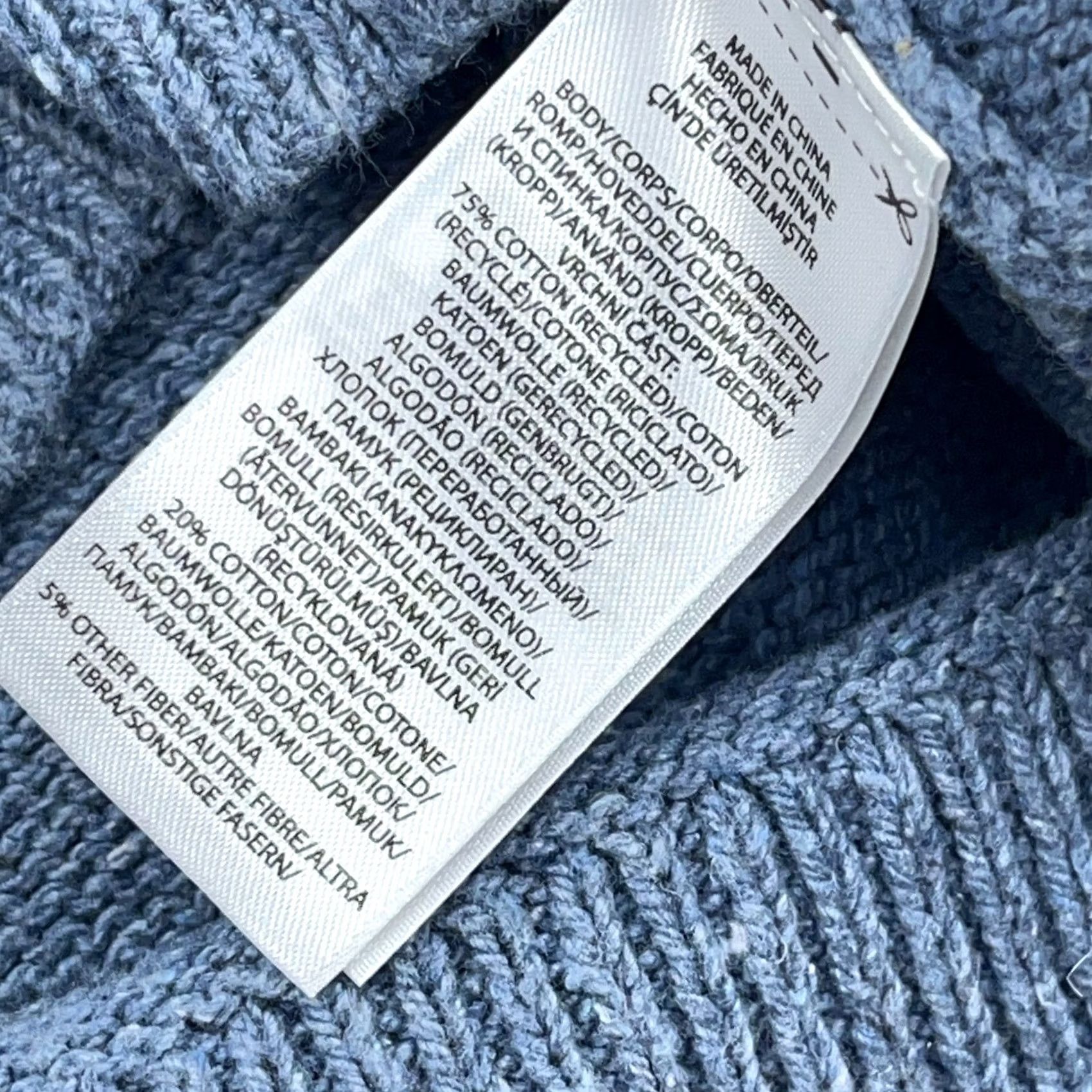 Polo Ralph Lauren VINTAGE Polo Ralph Lauren Sweater Men L Blue Heavy Knit CrewNeck Rib Pocket VTG Y2K Size US L / EU 52-54 / 3 - 3 Thumbnail