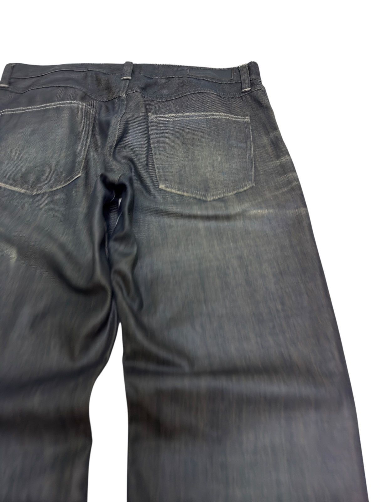 Hysteric Glamour Vintage Back Number Black Coated Waxed Claw Mark Jeans Size US 34 / EU 50 - 10 Thumbnail