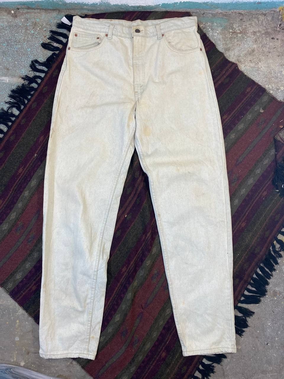 Levi's vintage levis 550 irregular acid wash denim Size US 35 - 6 Thumbnail