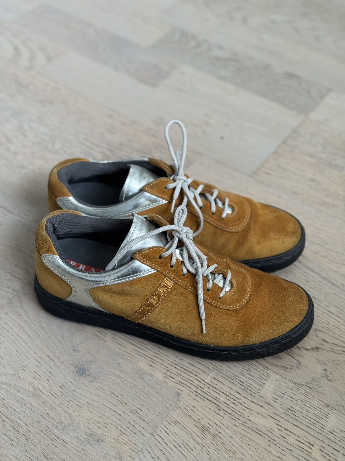 Prada Vintage Prada Suede sneakers Size US 7 / IT 37 - 4 Thumbnail