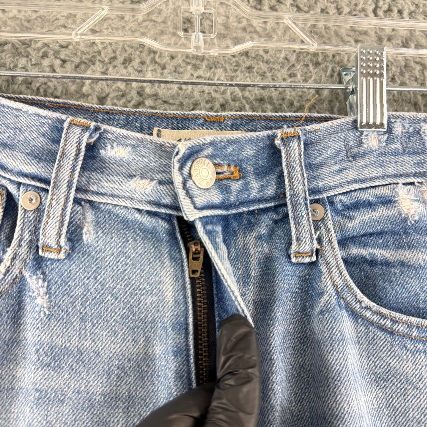 Madewell Madewell The Mom Jean Jeans Womens Size 27 Blue Denim High-Rise Straight Leg Casual Size 27" / US 4 / IT 40 - 4 Thumbnail