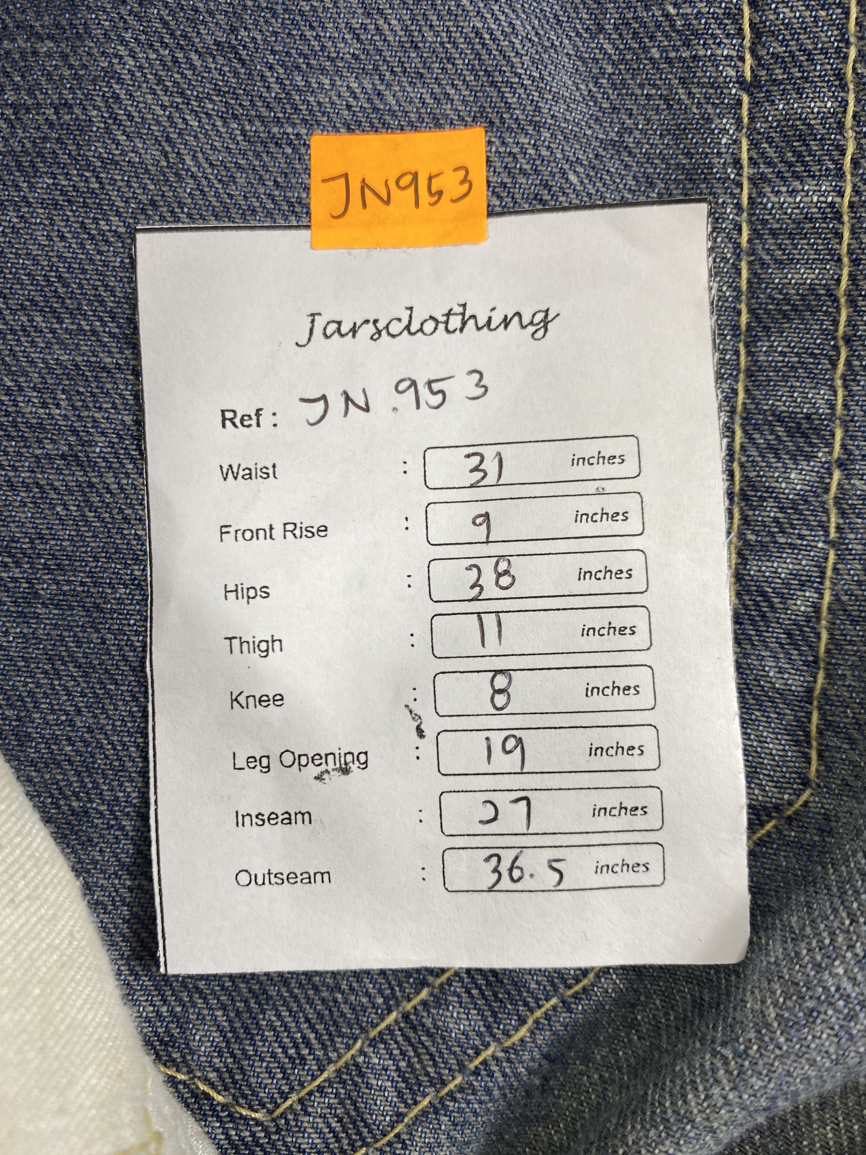 Levi's Dirty Blue Vintage Levi's 927 Flared 31x27 Denim -JN953 Size US 31 - 8 Thumbnail