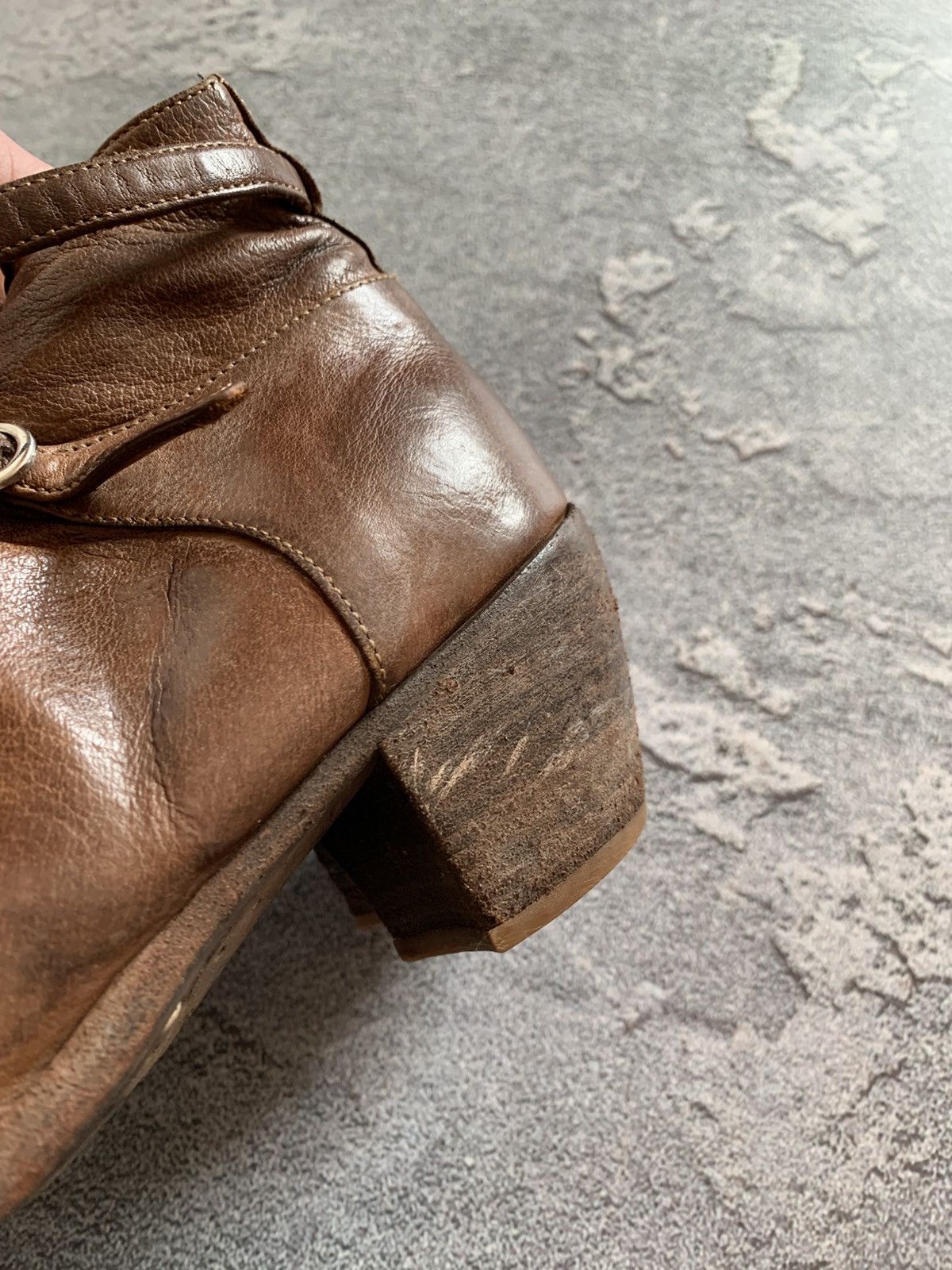 Leather × Officine Creative Officine Creative Brown Leather Avant Garde Boots size 40 Size US 10 / IT 40 - 6 Thumbnail