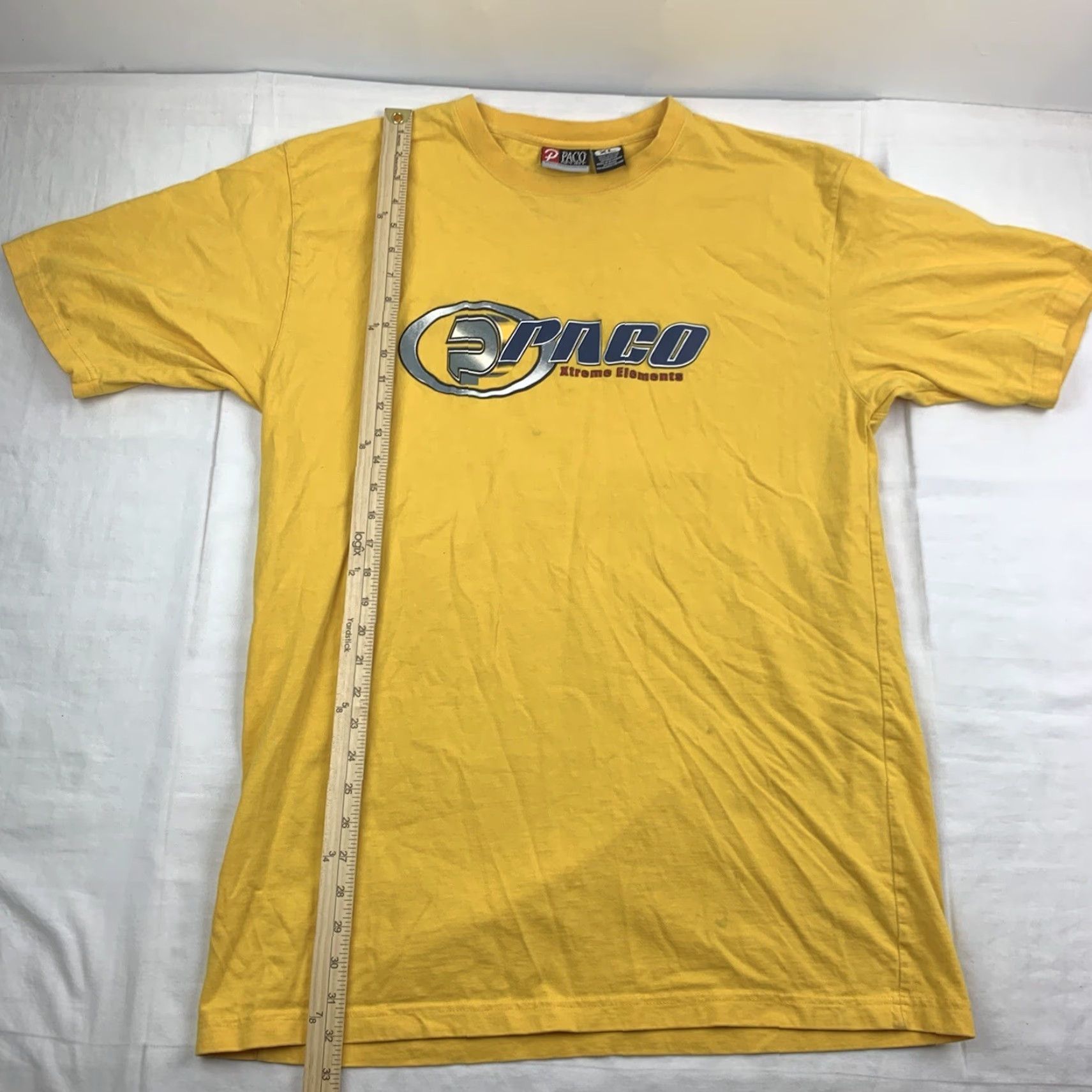 Vintage VINTAGE Paco Sport Jeans T-Shirt Men XL Yellow Grunge 90s Y2K Skater Streetwear Size US XL / EU 56 / 4 - 7 Thumbnail