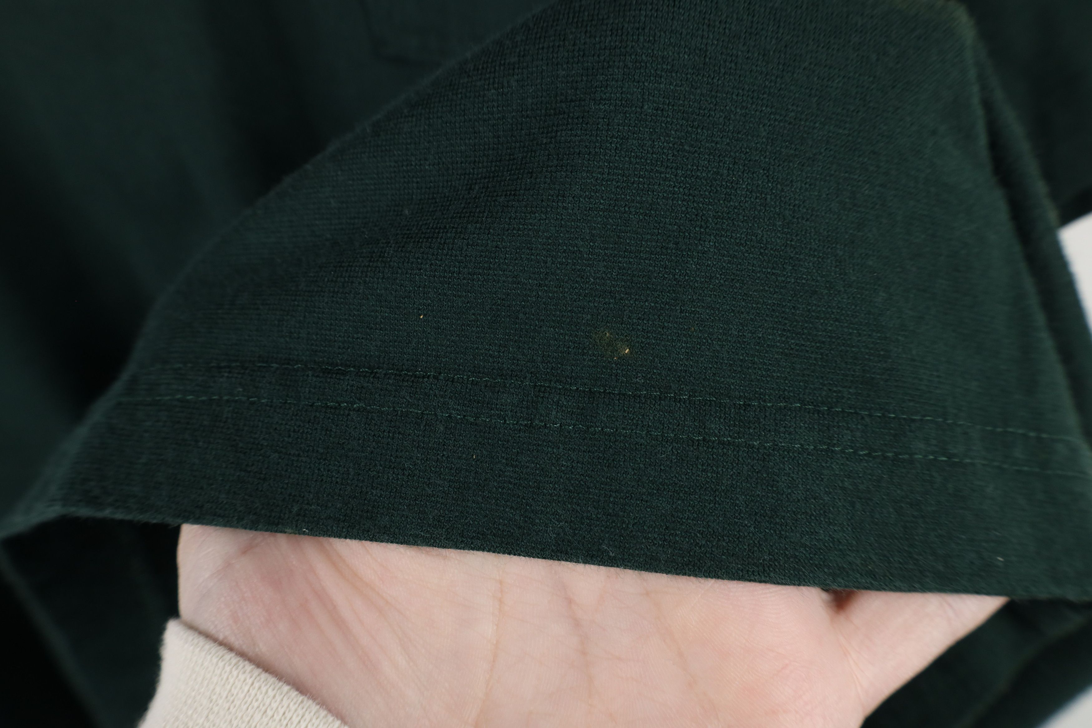 Vintage Vintage 90s Streetwear Blank Knit Collared Polo Shirt Green Size US XL / EU 56 / 4 - 4 Thumbnail