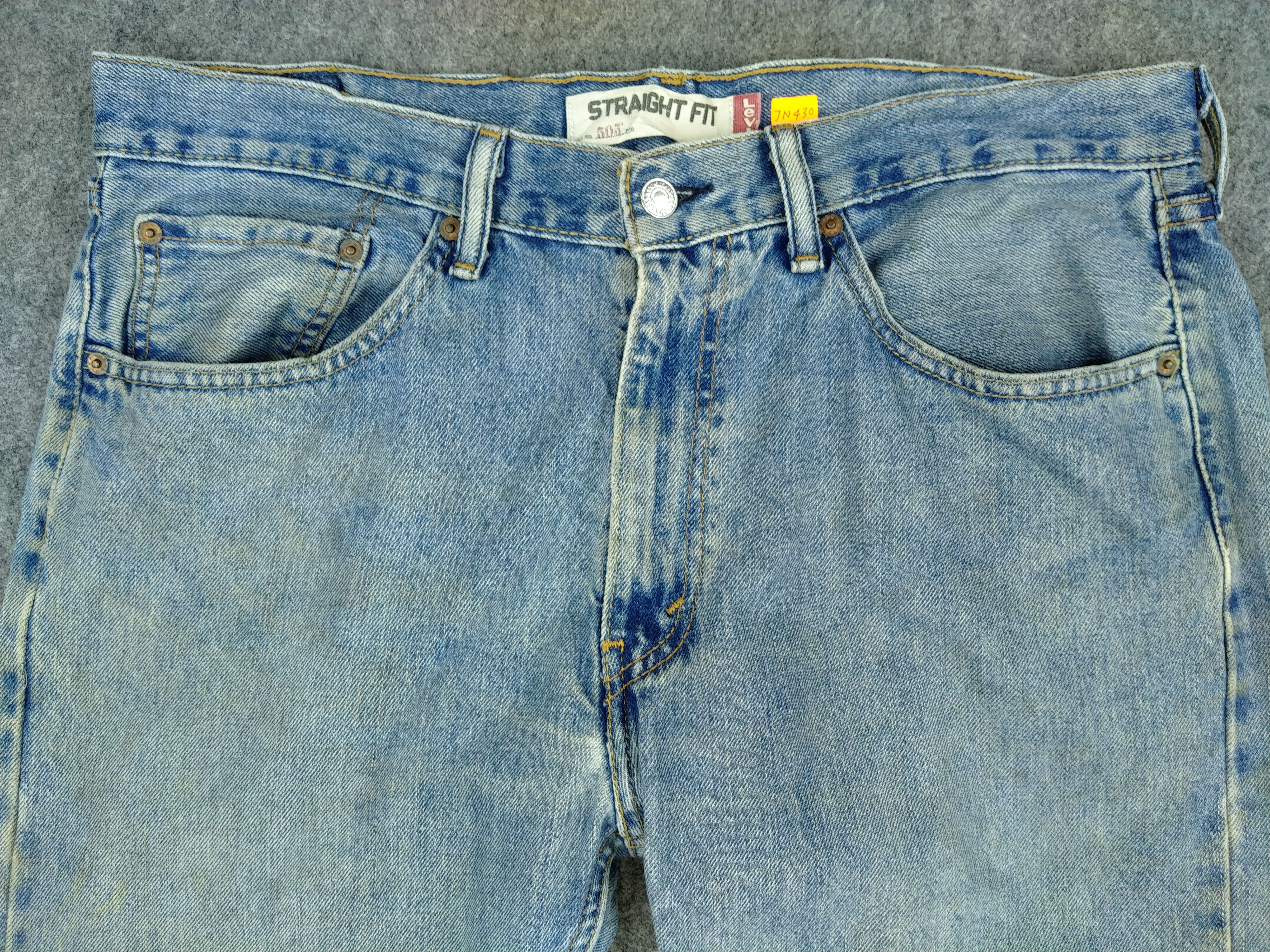 Levi's Dirty Blue Vintage Levi's 550 Straight Fit Denim 36x30 JN430 Size US 36 / EU 52 - 3 Thumbnail