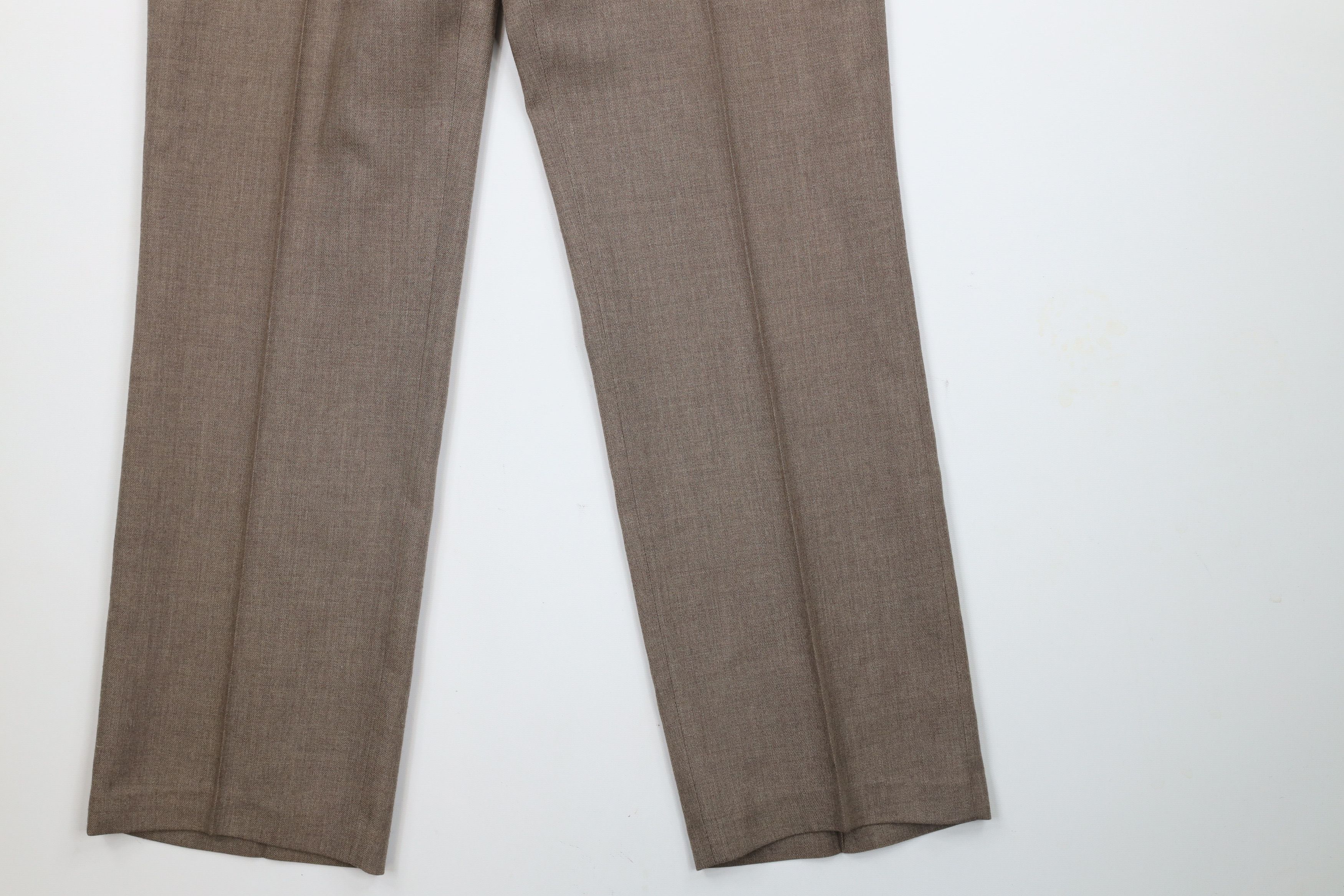 Vintage Vintage 70s Streetwear Knit Wide Leg Chinos Pants Brown Size US 30 / EU 46 - 4 Thumbnail