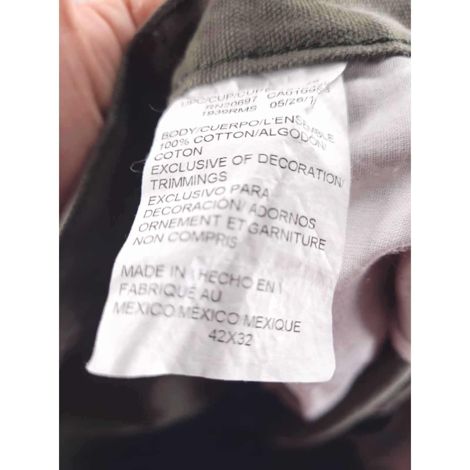 Dickies Dickies Canvas Carpenter Pants Mens 42x32 Olive Green Cotton Army Workwear Size US 42 / EU 58 - 7 Thumbnail