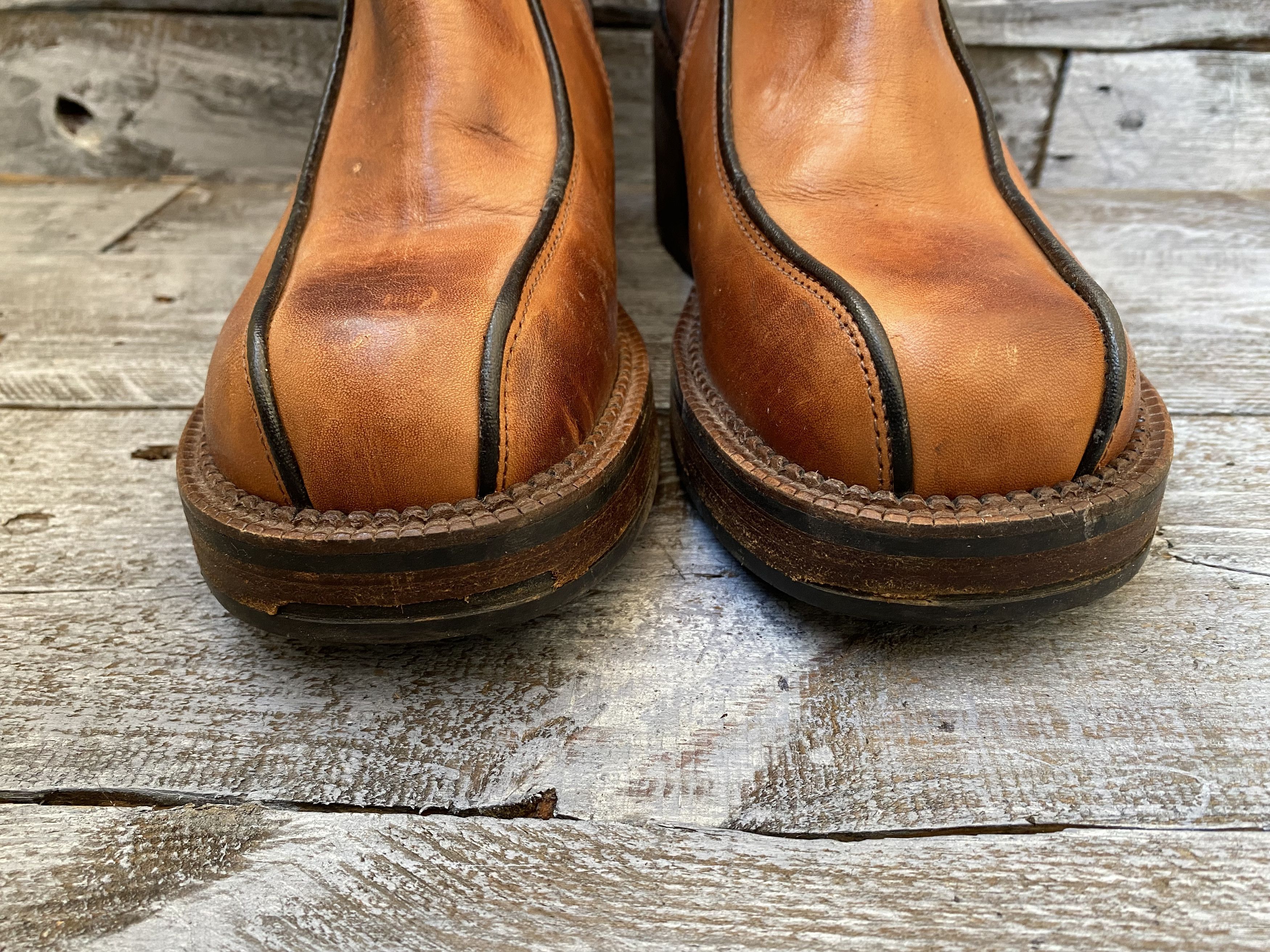 Dockers × Vintage Vintage, Dockers Y2k brown leather boots sz38 Size US 7.5 / IT 37.5 - 5 Thumbnail