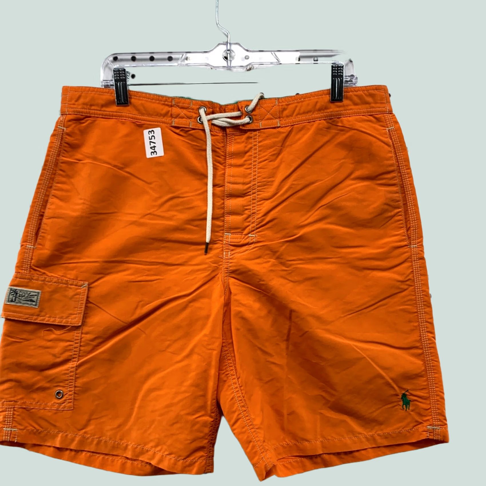 Polo Ralph Lauren Polo Ralph Lauren Swim Trunks Mens Medium Orange Green Pony Size US M / EU 48-50 / 2 - 1 Thumbnail