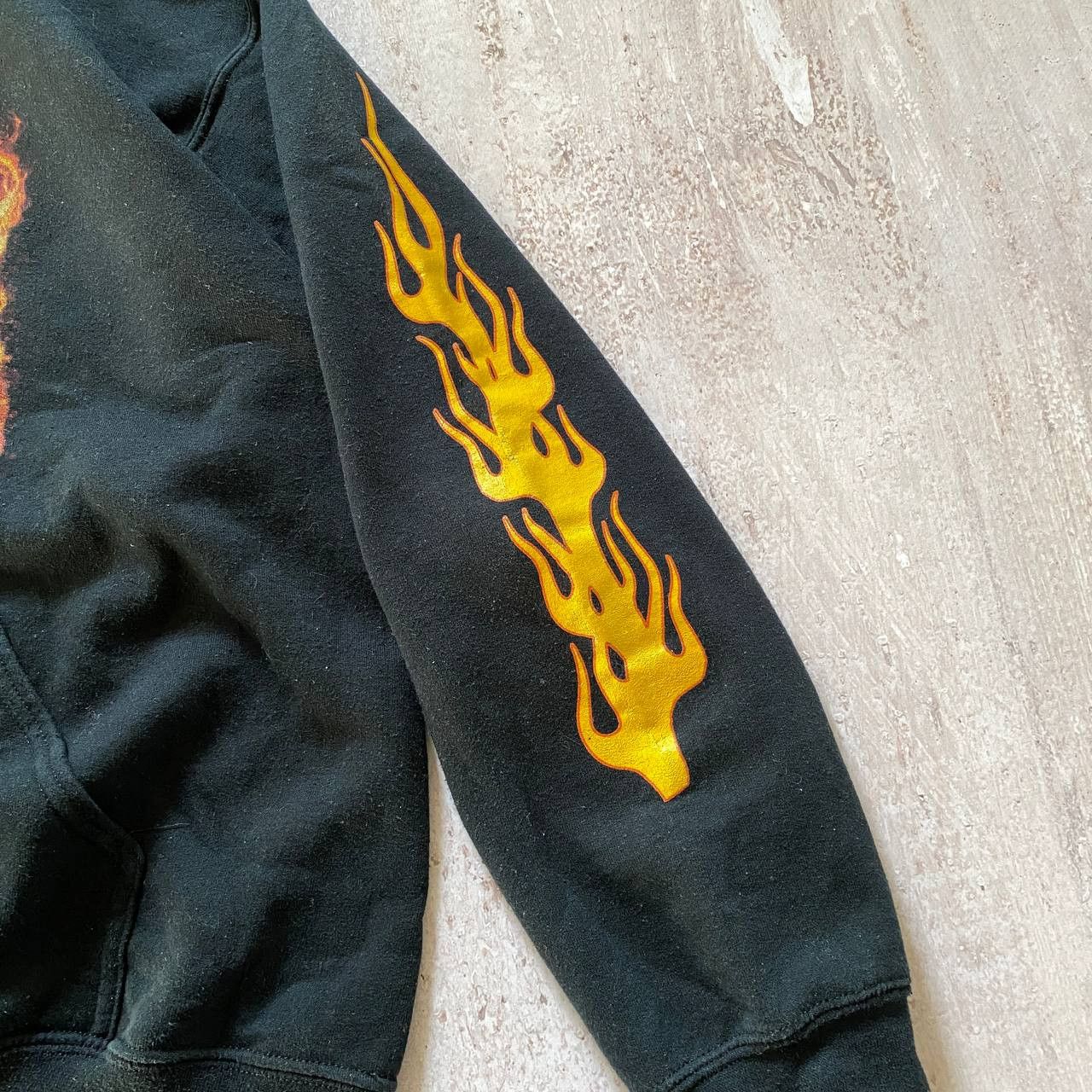 Slayer VINTAGE Y2K RARE SLAYER BAND FADED FLAME HOODIE TOUR 152 Size US L / EU 52-54 / 3 - 3 Thumbnail