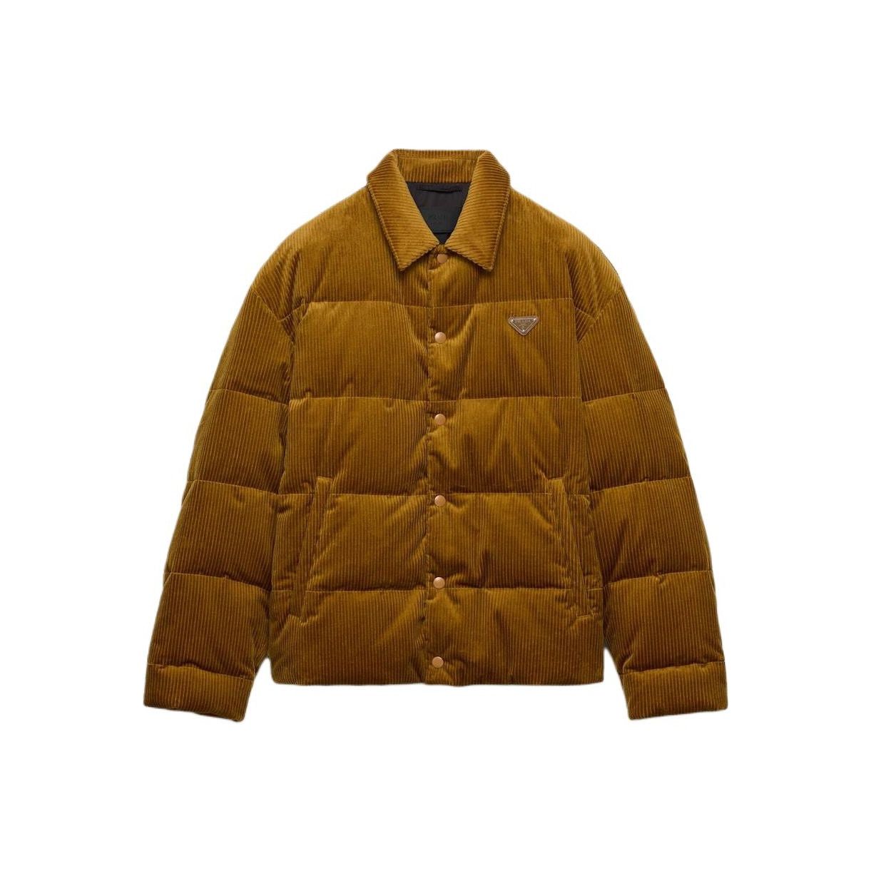 Prada Prada Corduroy Down Jacket Size M Size US M / EU 48-50 / 2 - 1 Thumbnail