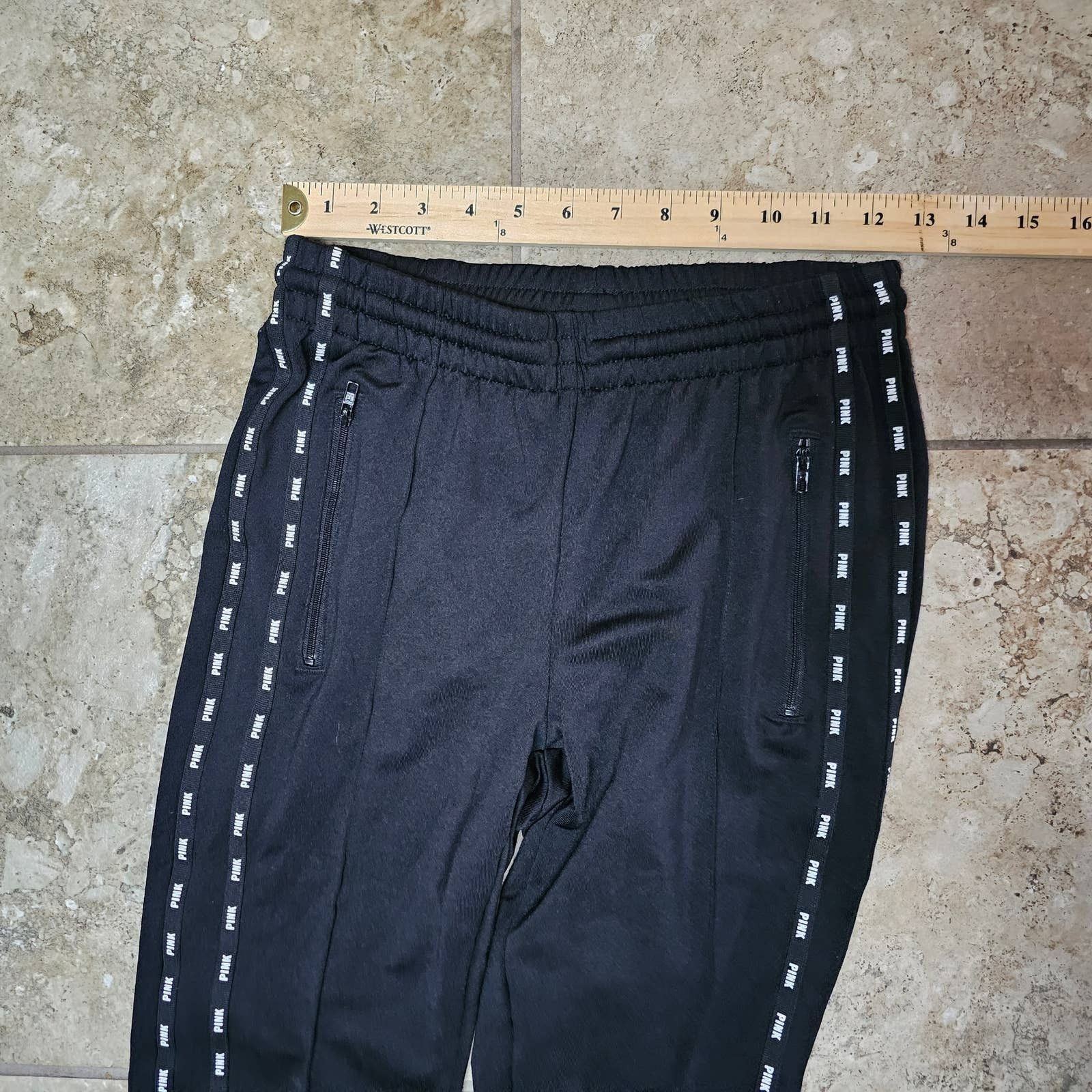 Pink PINK Active Joggers Track Pants side Logo/zipper Size XS Size 26" / US 2 / IT 38 - 6 Thumbnail