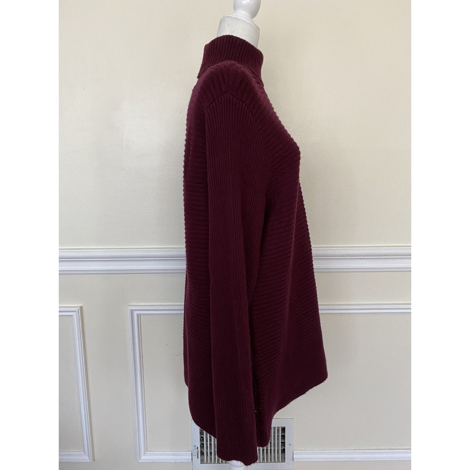 & Other Stories DEVOTION BY CYRUS Cowlneck burgundy sweater tunic A003015 Size L / US 10 / IT 46 - 4 Thumbnail