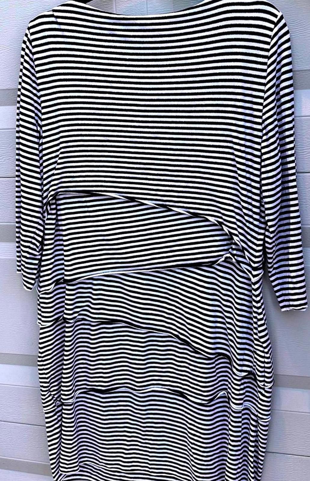 Elie Tahari TAHARI Striped Dress - Size 16 Size XXL / US 16-18 / IT 52-54 - 2 Thumbnail