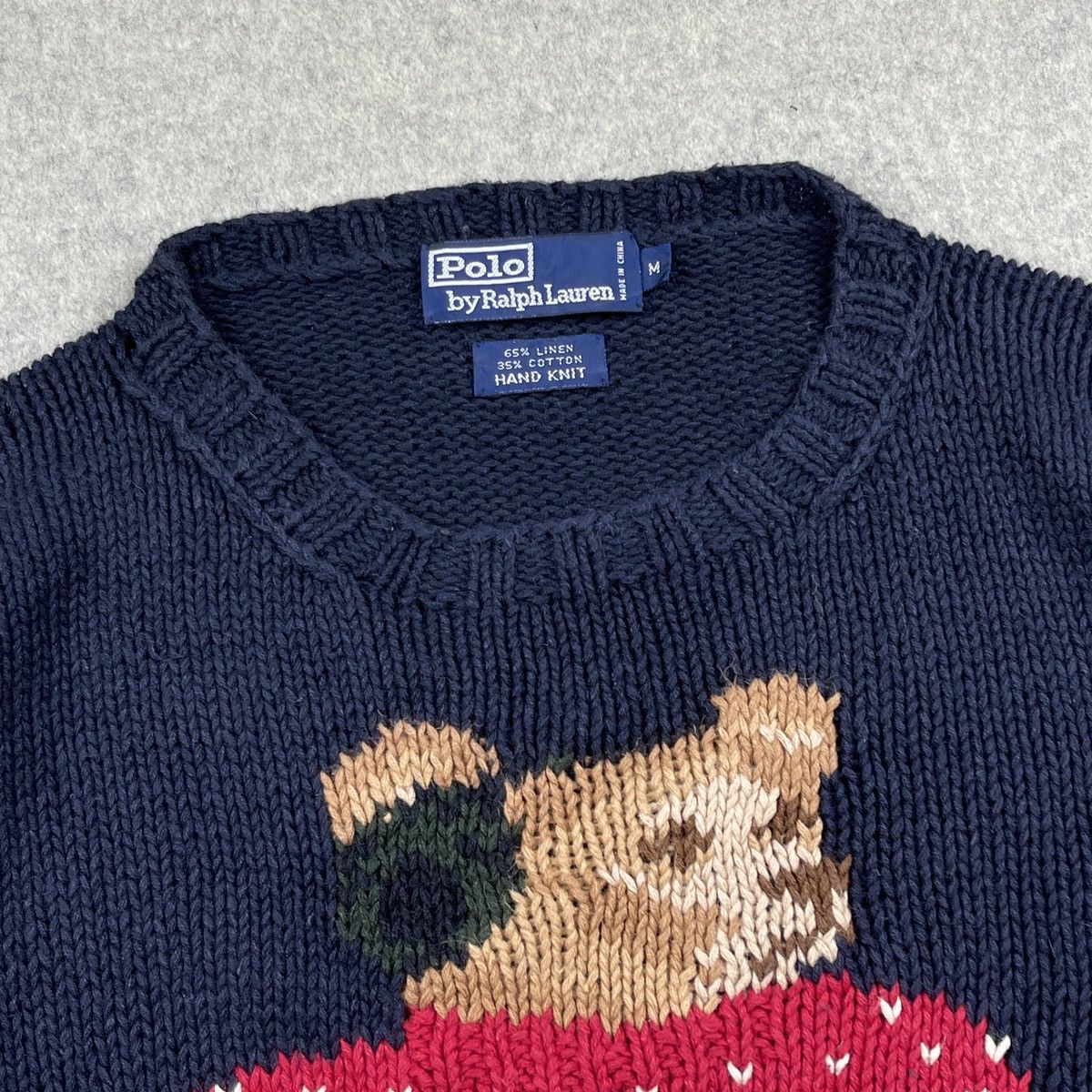 Vintage Polo Ralph Lauren Hand Knit Sweater Tops