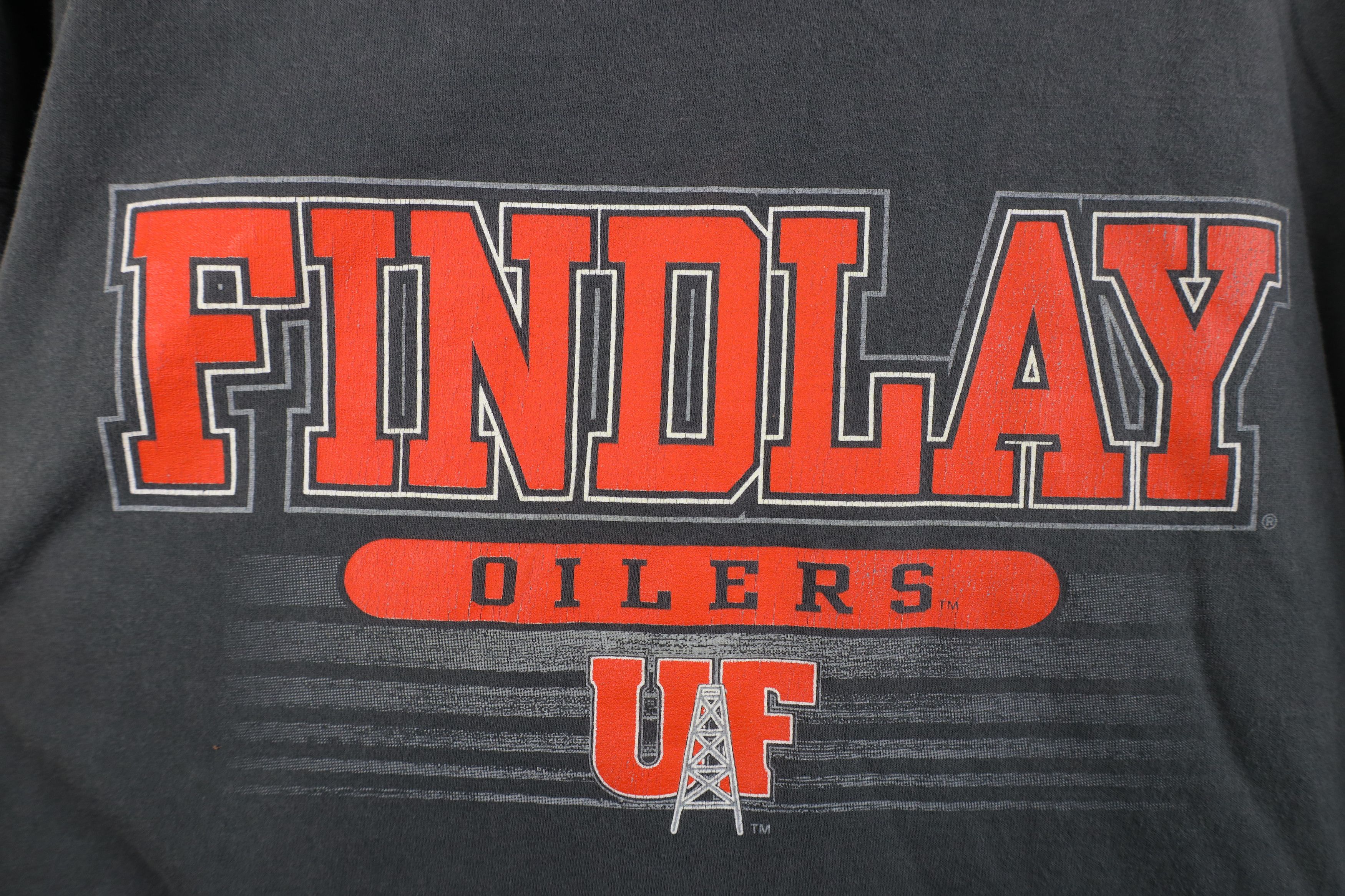 Vintage Vintage 90s University of Findlay Long Sleeve T-Shirt Gray Size US XXL / EU 58 / 5 - 6 Thumbnail