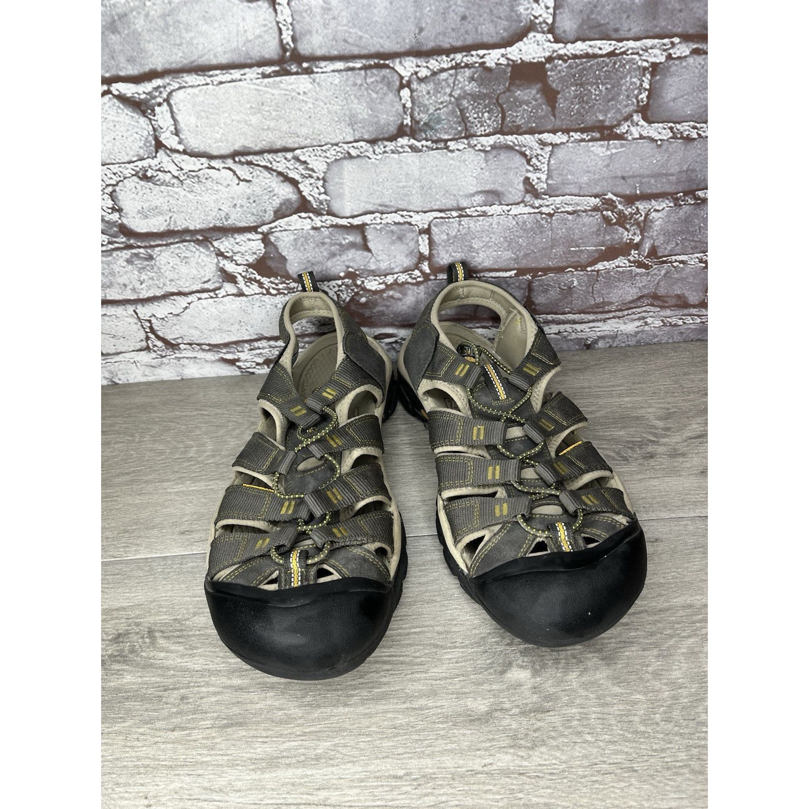KEEN KEEN Newport H2 Gray Textile Hiking Waterproof Sandals Men S Size US 12 / EU 45 - 14 Thumbnail