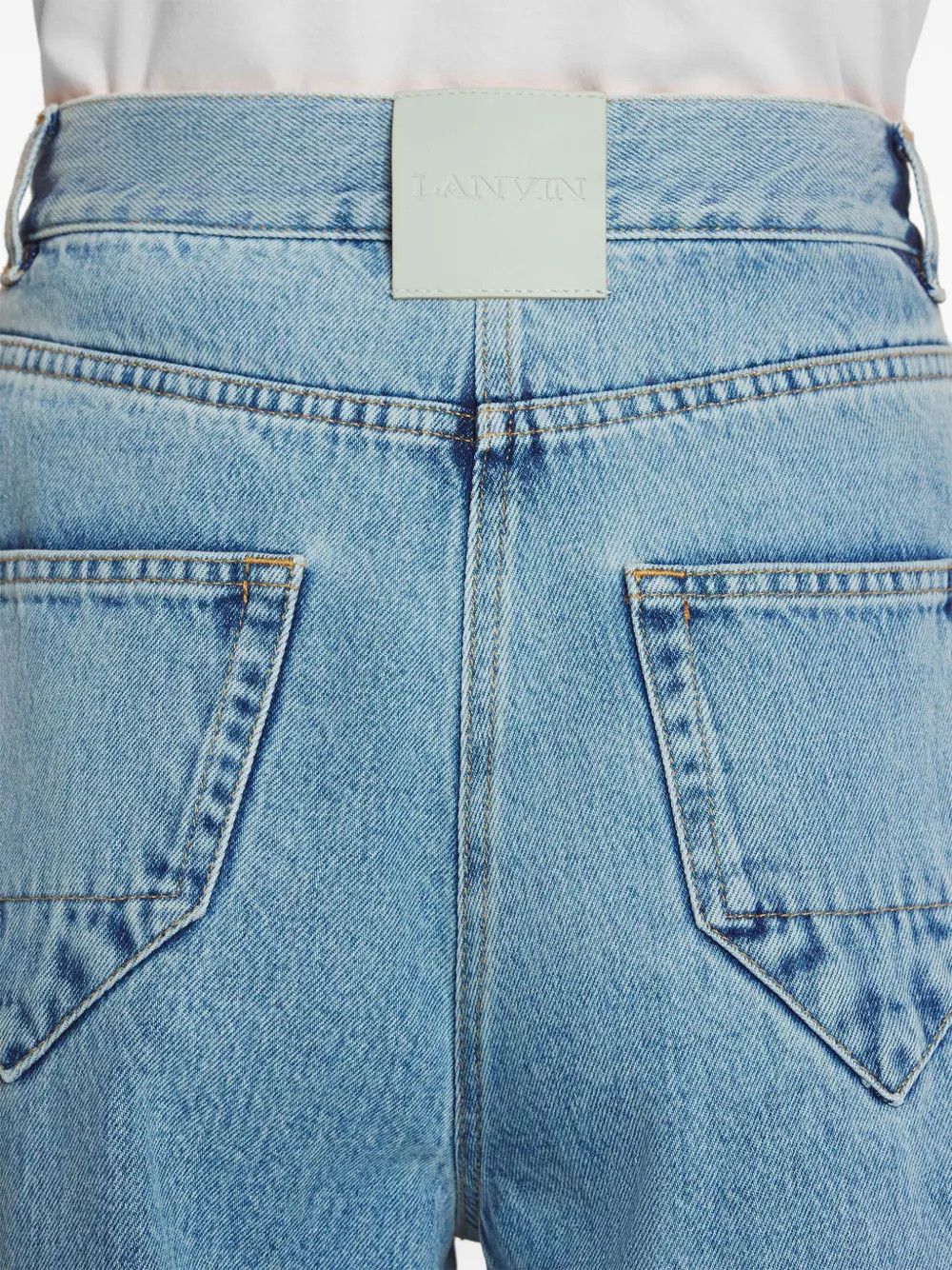Lanvin o1y0326 Denim Pant in Blue Size 26" / US 2 / IT 38 - 5 Thumbnail