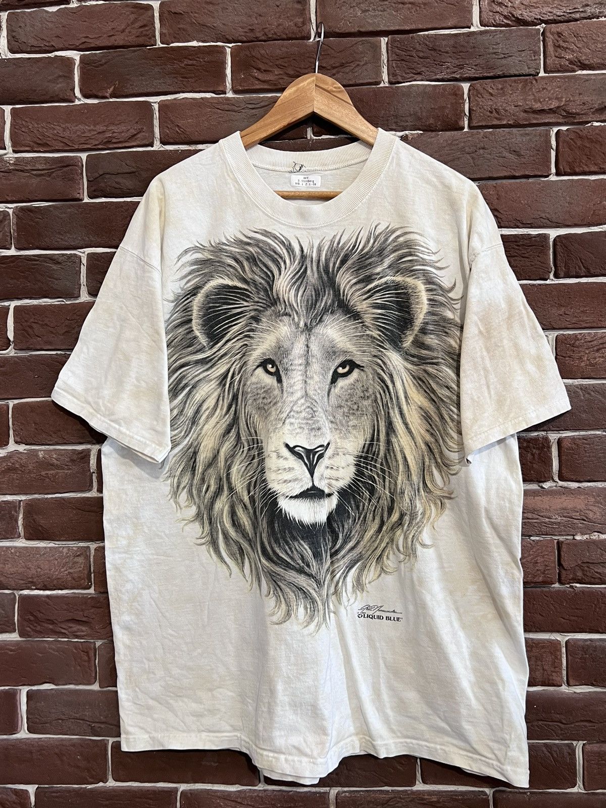 Liquid Blue VINTAGE 1994 LIQUID BLUE Lion ALL OVER PRINT TEE Art Hype Size US XL / EU 56 / 4 - 1 Thumbnail