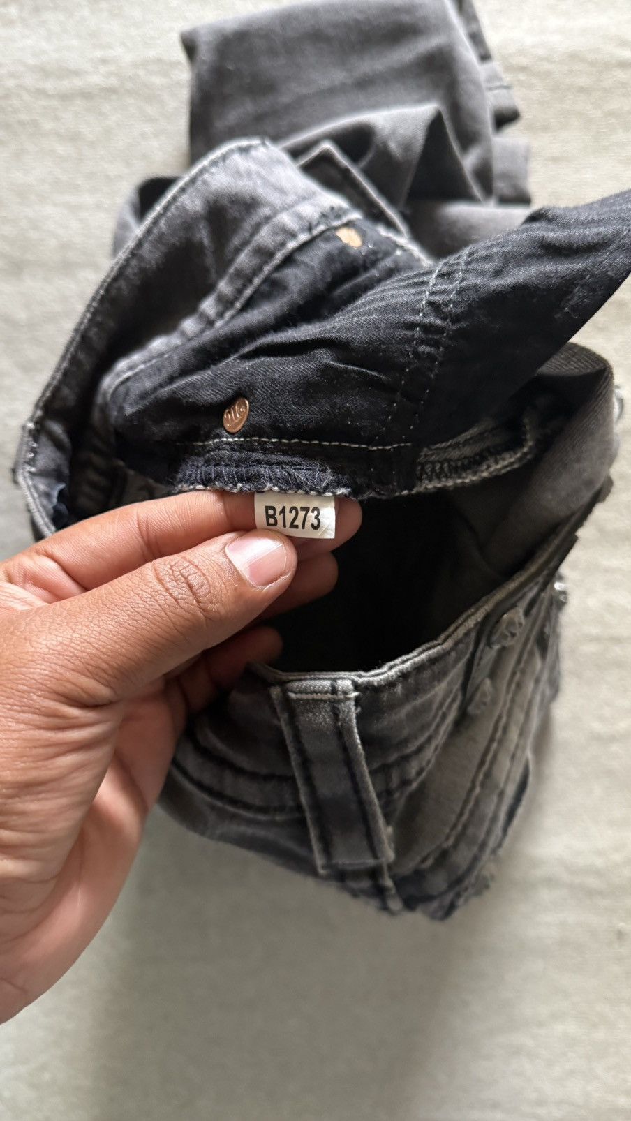 Miss Me Miss Me Embellished Wing Pocket Embroidery Denim Grey Size 26" / US 2 / IT 38 - 17 Thumbnail