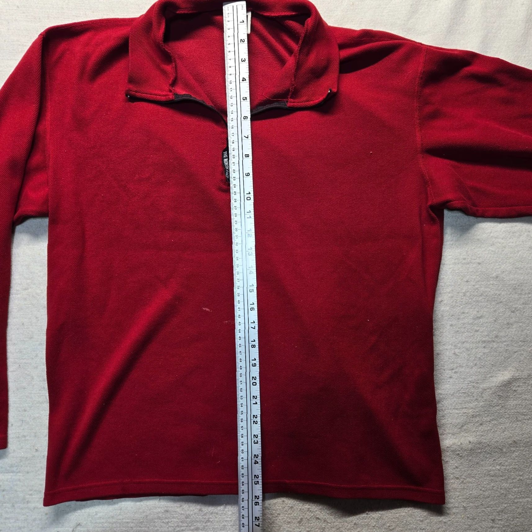 The North Face VINTAGE The North Face Jacket Red Lightweight Outdoors Shirt 1/4 Zip Adult Men's L Size L / US 10 / IT 46 - 6 Thumbnail