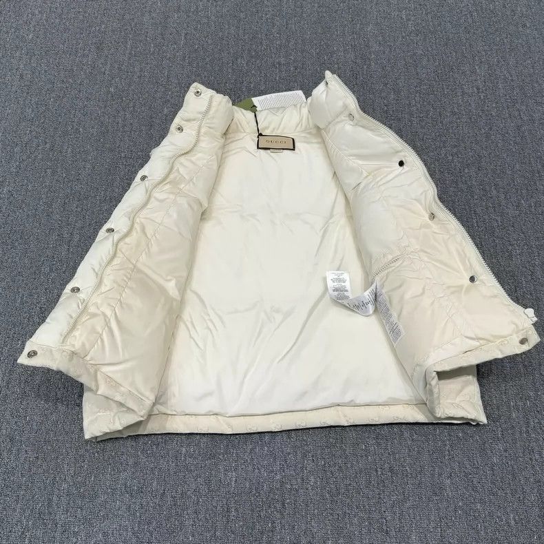 Gucci Gucci Ivory white old flower full print down vest 2501-Next Size US XS / EU 42 / 0 - 3 Thumbnail
