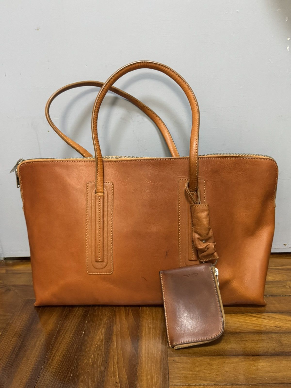 Rick Owens RICK OWENS LIGHT BROWN LEATHER WEEKENDER Size ONE SIZE - 1 Thumbnail