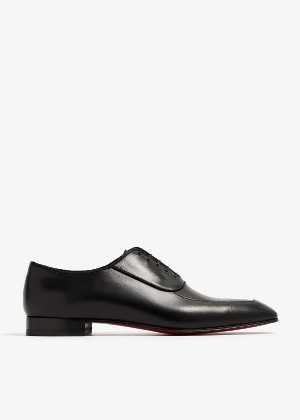 Christian Louboutin o1s1wg110924 Lafitoch Flat Calf Shoes in Black Size US 9 / EU 42 - 2 Thumbnail