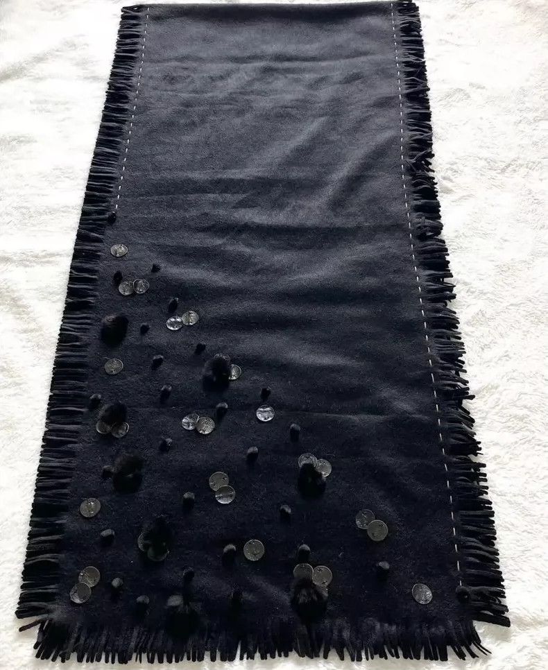 Fendi FENDI size41*192 100% cashmere leather fur shawl Size M / US 6-8 / IT 42-44 - 5 Thumbnail