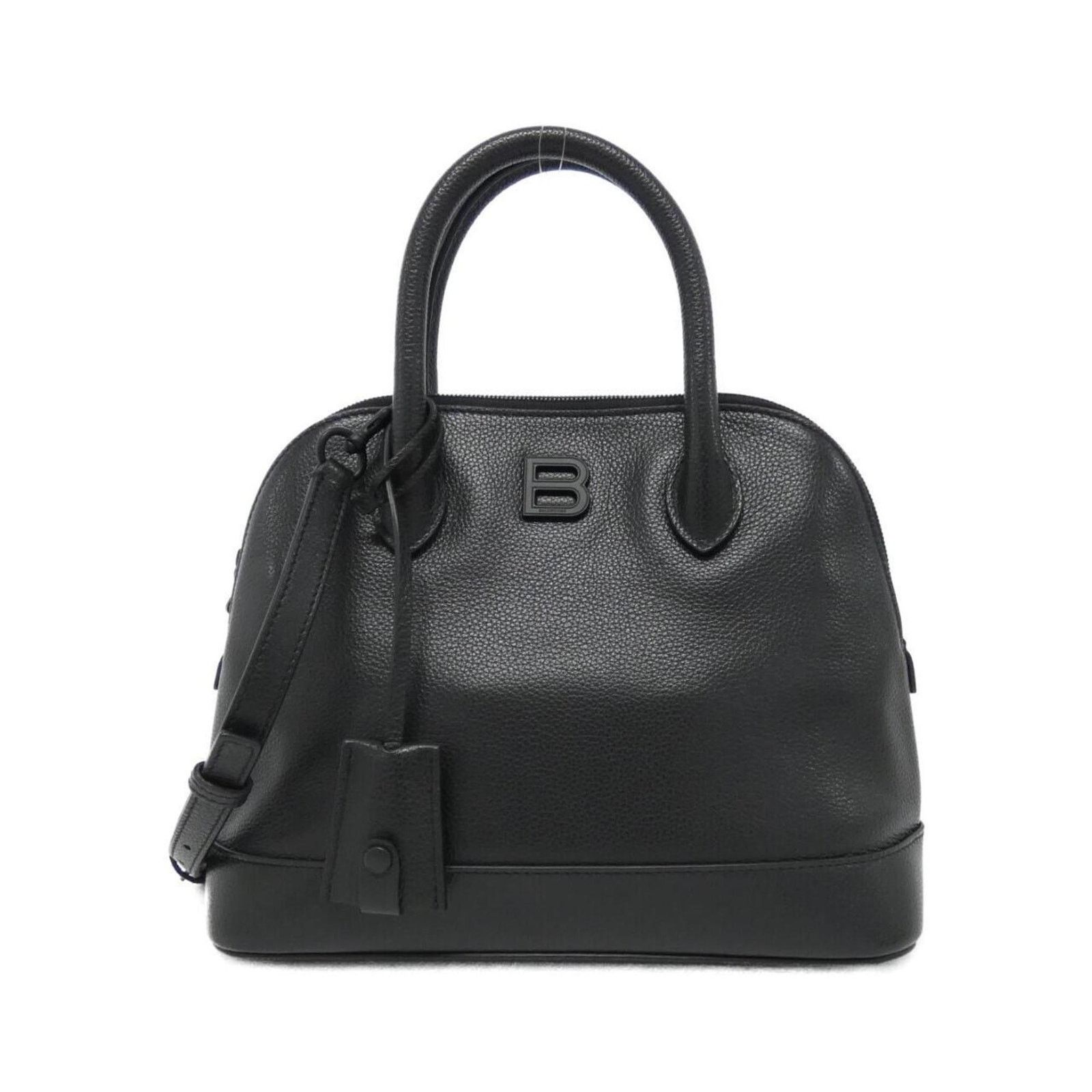 Balenciaga Leather Top Handle Bag with Clochette and