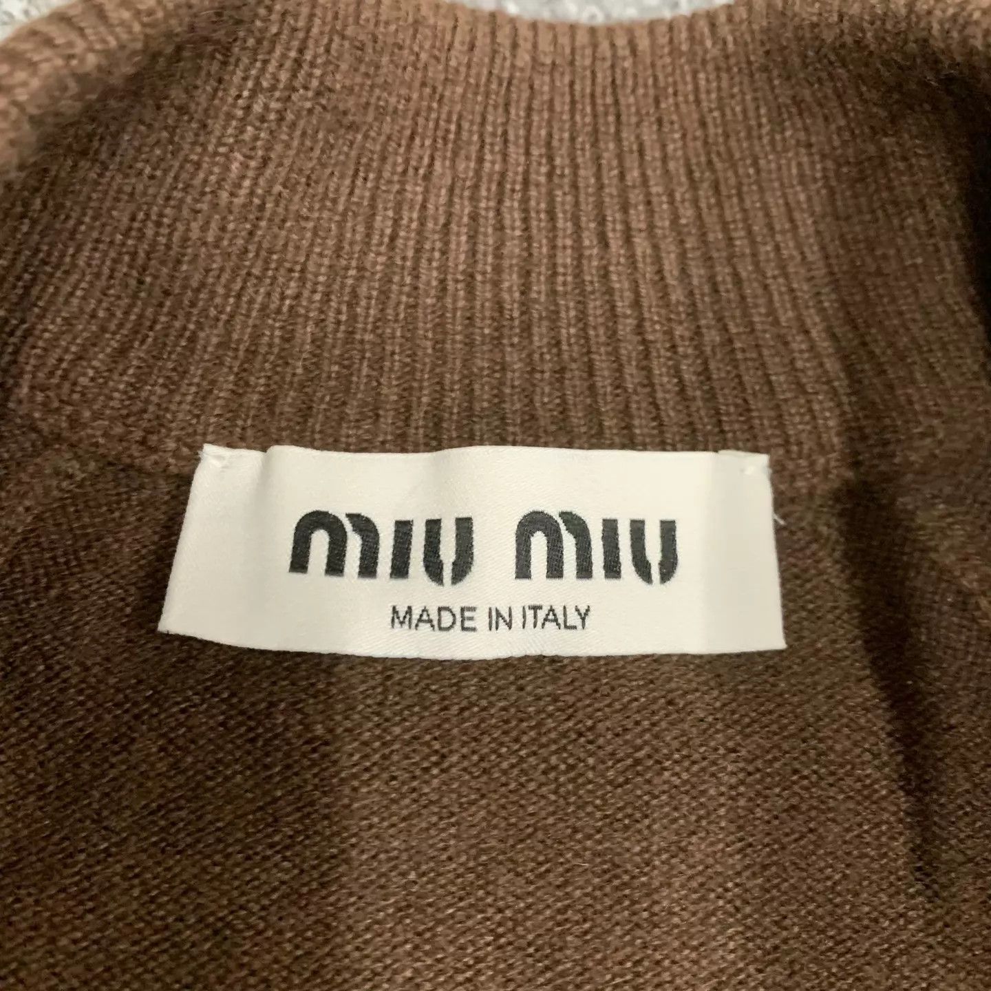 Miu Miu Miu Miu Brown Cashmere Knit Cardi Size 42 98 New Size M / US 6-8 / IT 42-44 - 4 Thumbnail