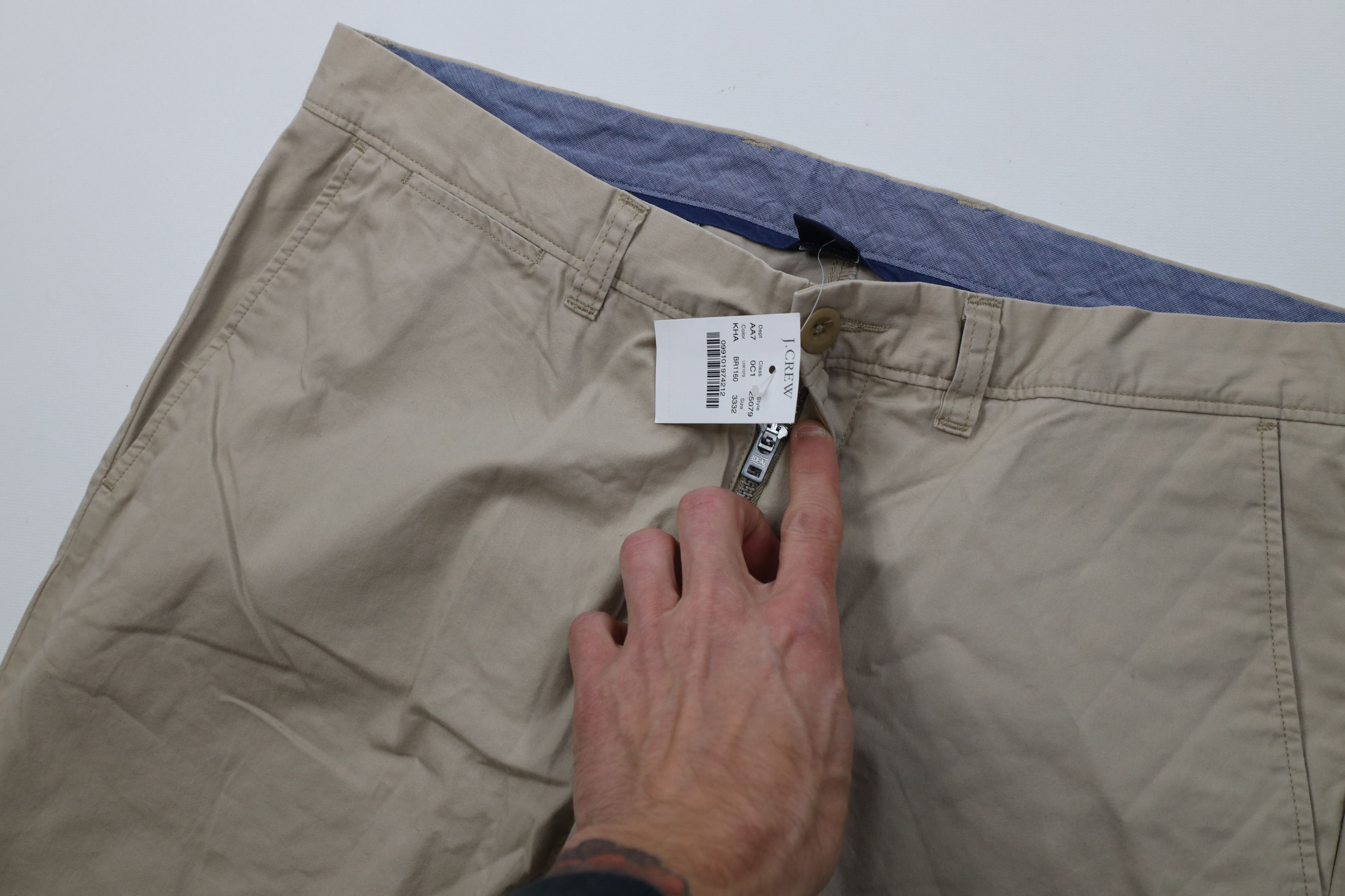 J.Crew Deadstock Vintage Y2K J Crew Essex Chino Pants Trousers Size US 33 - 6 Thumbnail