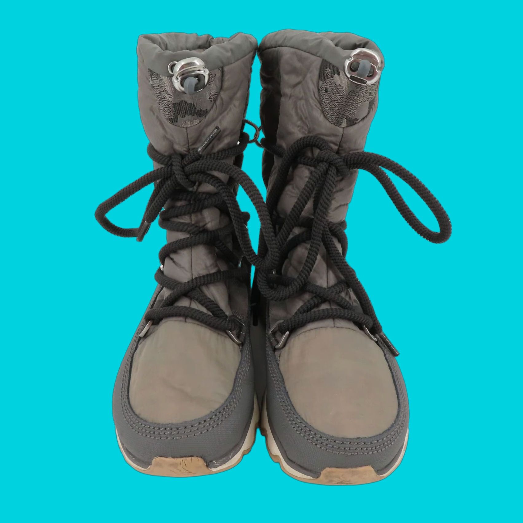 SOREL Sorel Kinetic Lace Up Boot Women 8.5 Gray Quarry NL3101-052 Winter Waterproof Boot Casual Snow Size US 9 / IT 39 - 1 Thumbnail