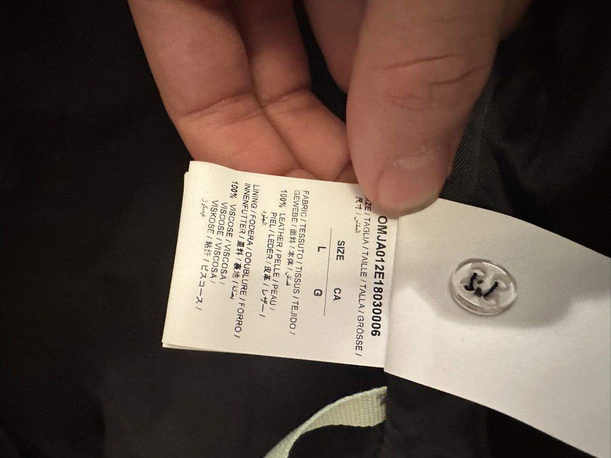 Off-White OFF-WHITE Leather Jacket Size US L / EU 52-54 / 3 - 12 Thumbnail