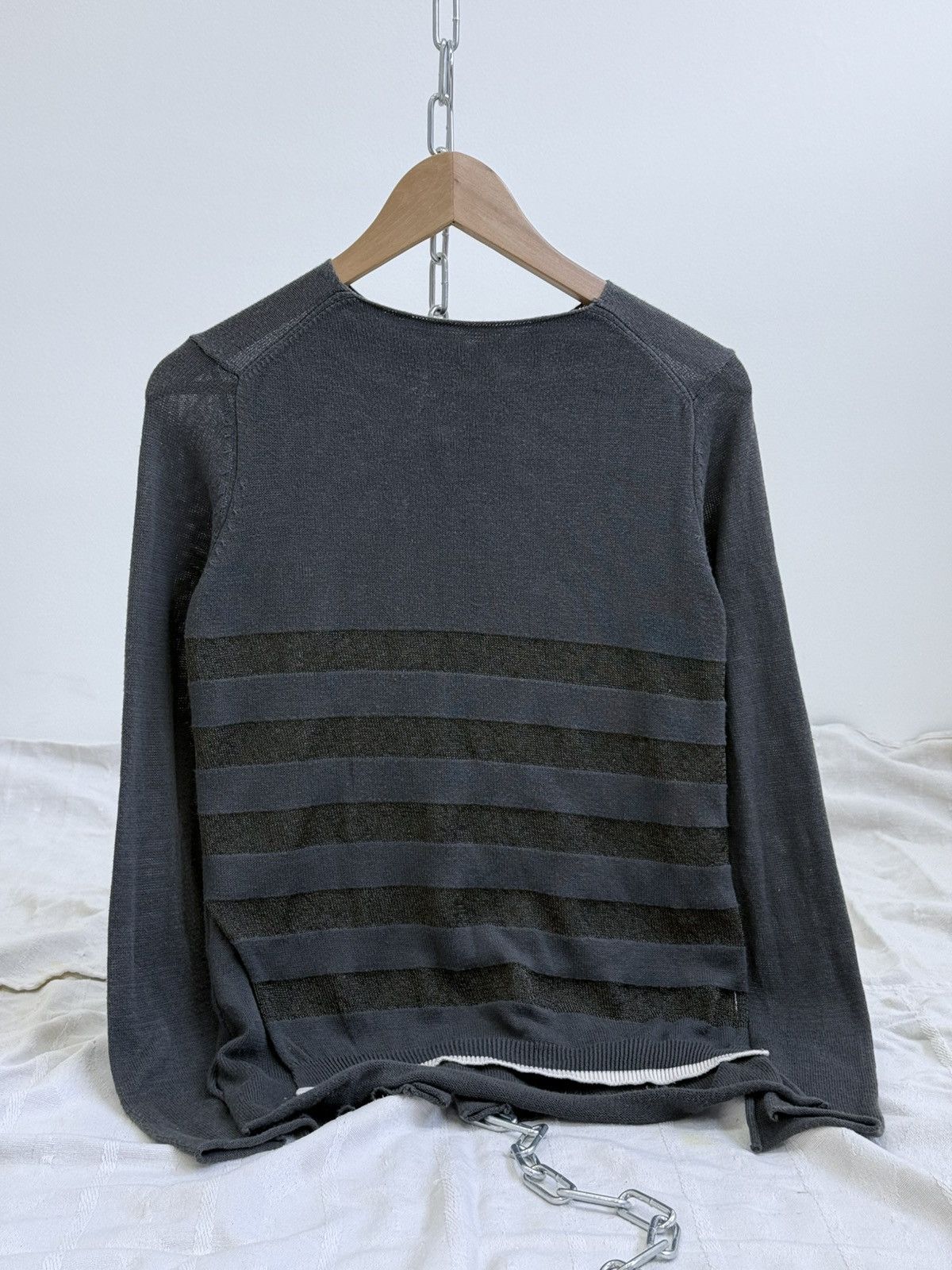 Yohji Yamamoto Y’S Yohji Yamamoto Two Layer Knit Sweater Size M / US 6-8 / IT 42-44 - 2 Thumbnail